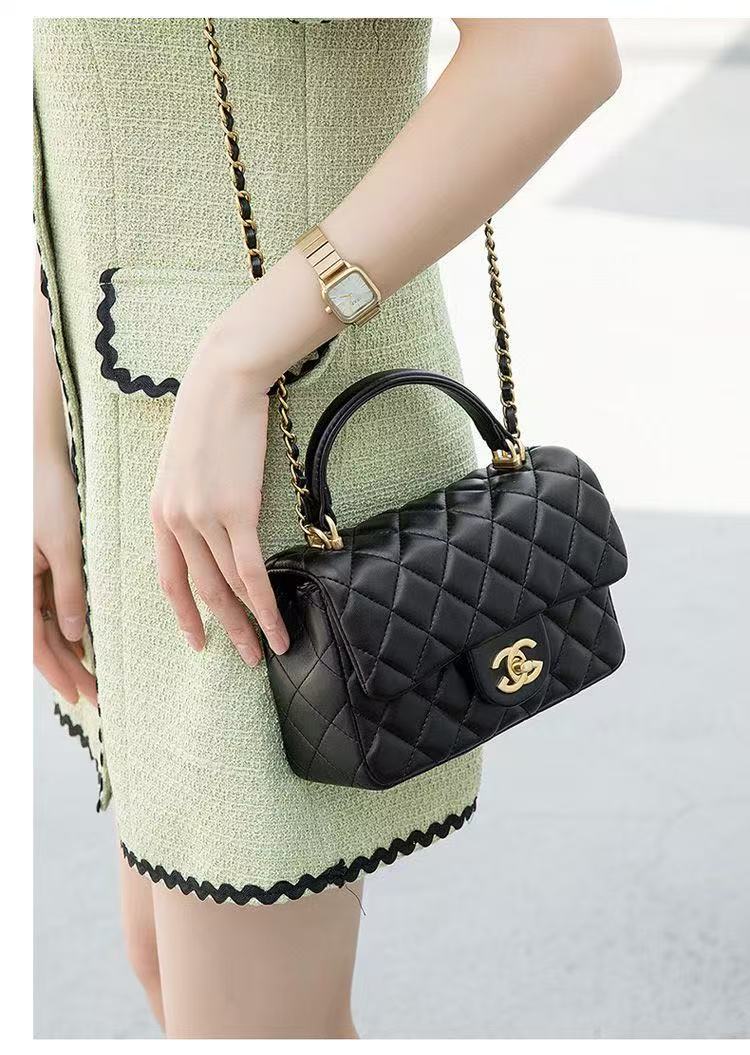 Luxury Leather CH Crossbody Bag