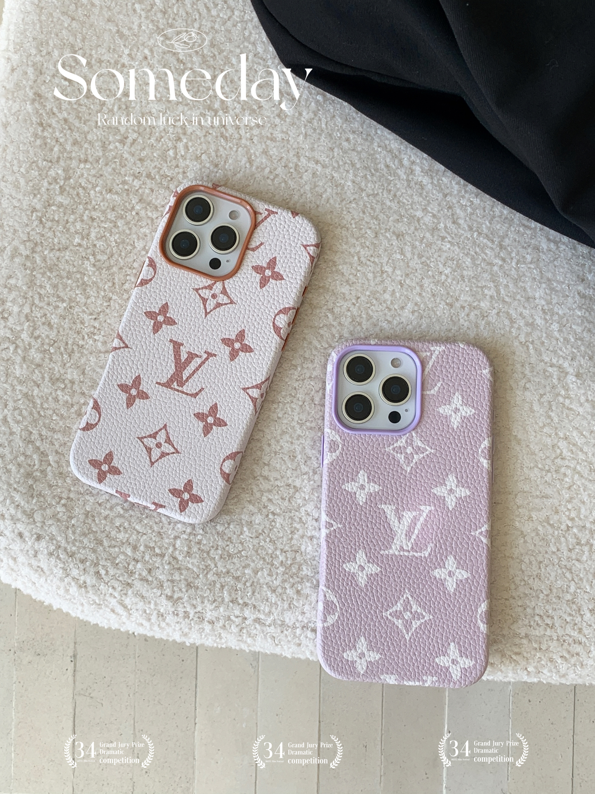 Louis Vuitton Leather Monogram iPhone Case 