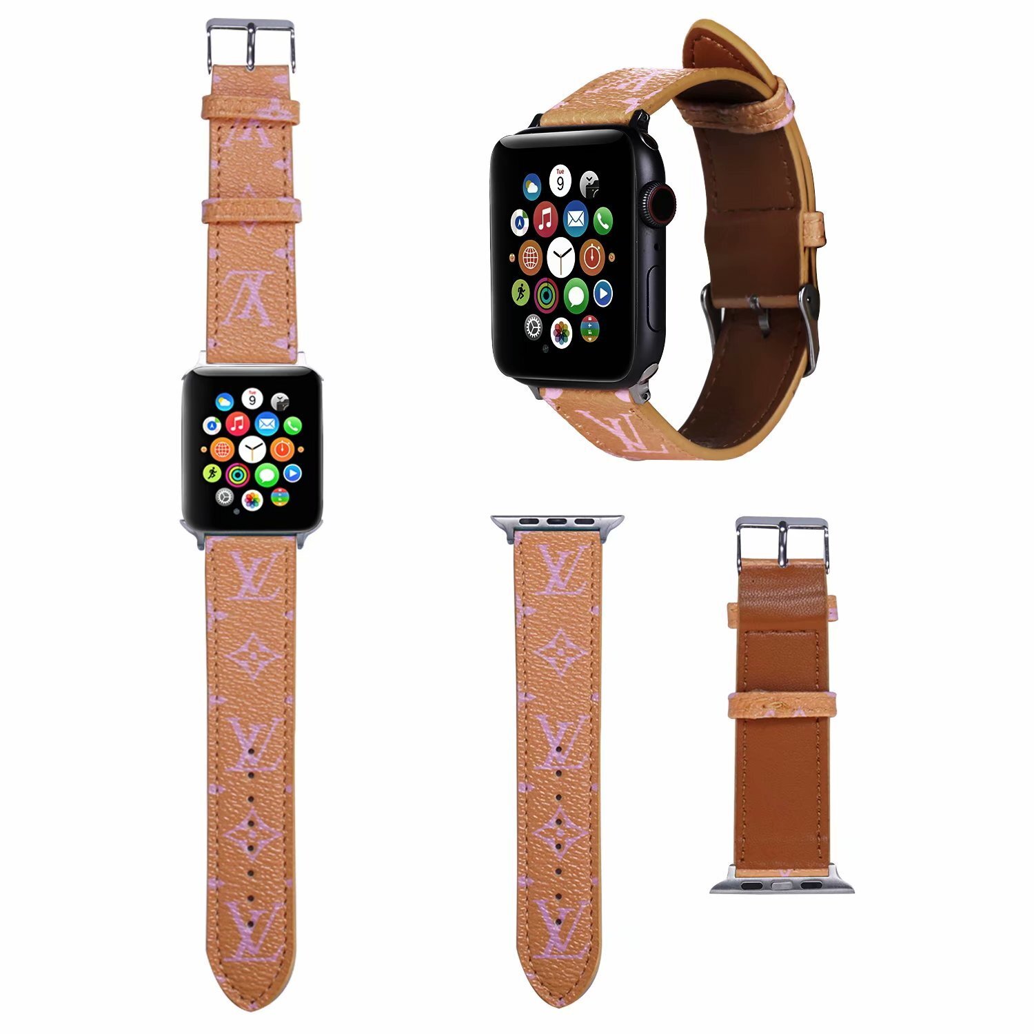 Louis Vuitton Luxury Leather Apple Watch Band