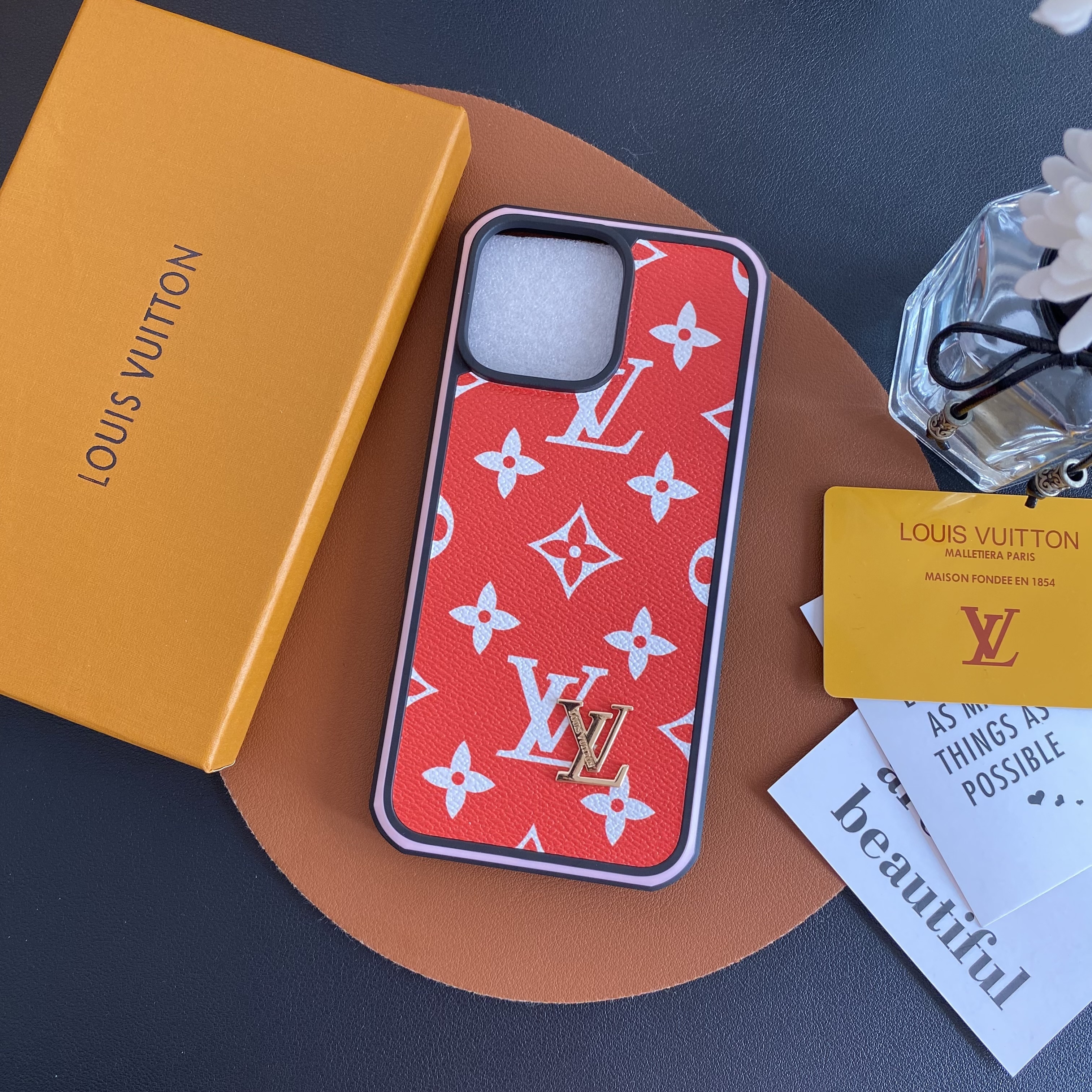 Louis Vuitton Leather iPhone Case
