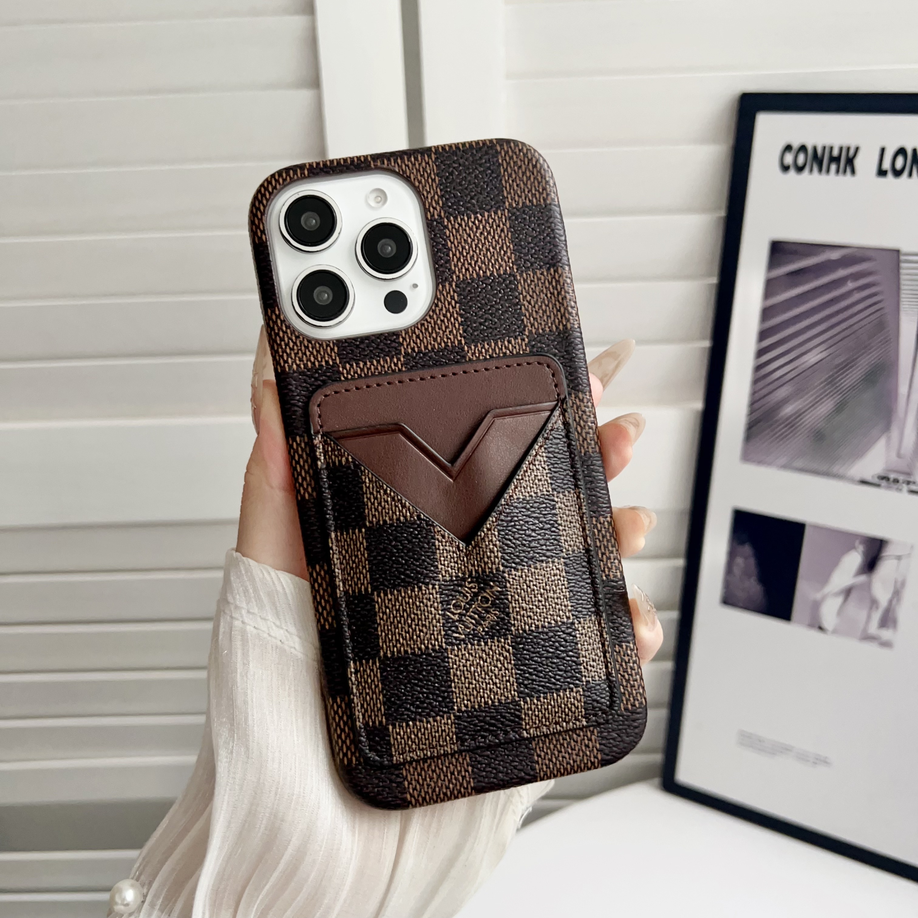 Louis Vuitton Leather iPhone Wallet Case