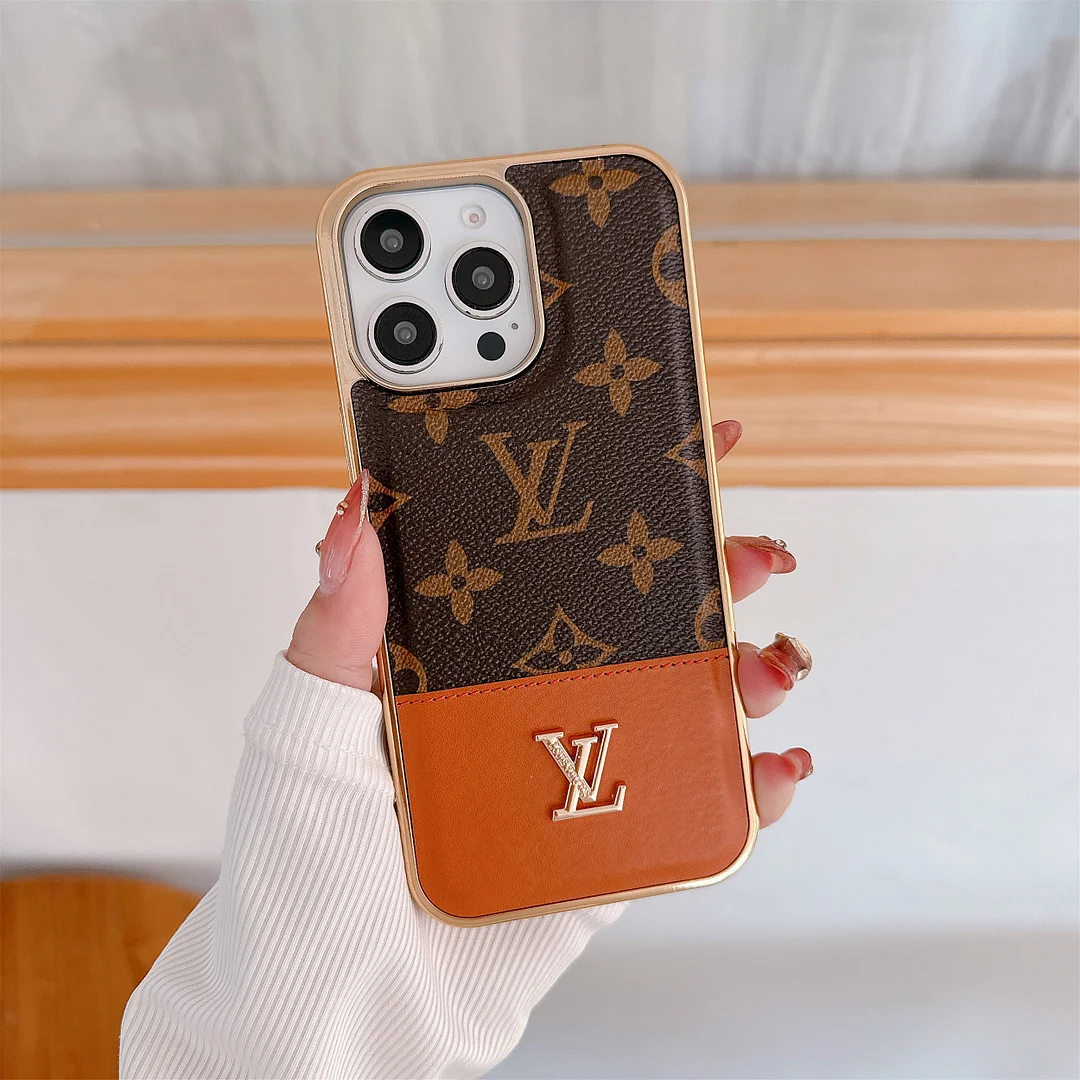 Louis Vuitton Gucci Leather iPhone Case