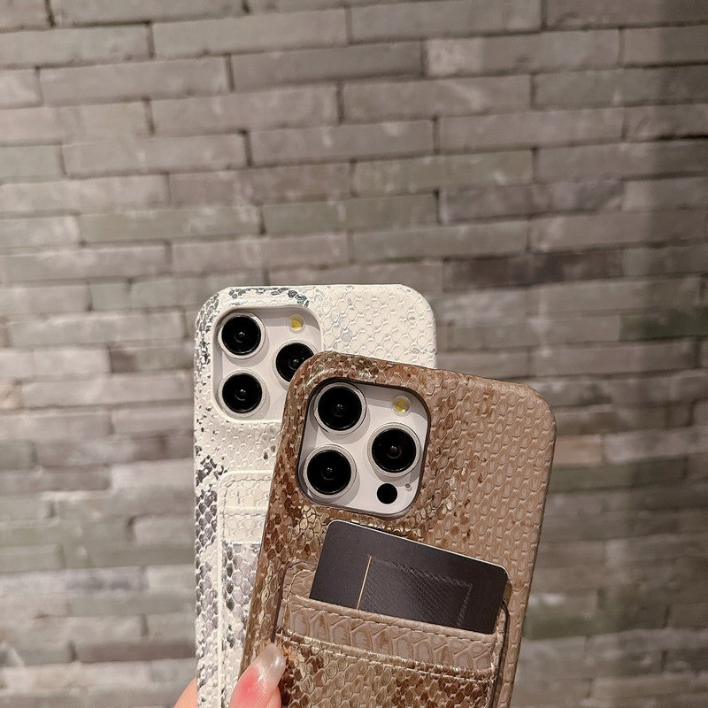 Prada Crocodile skin Leather iPhone Case