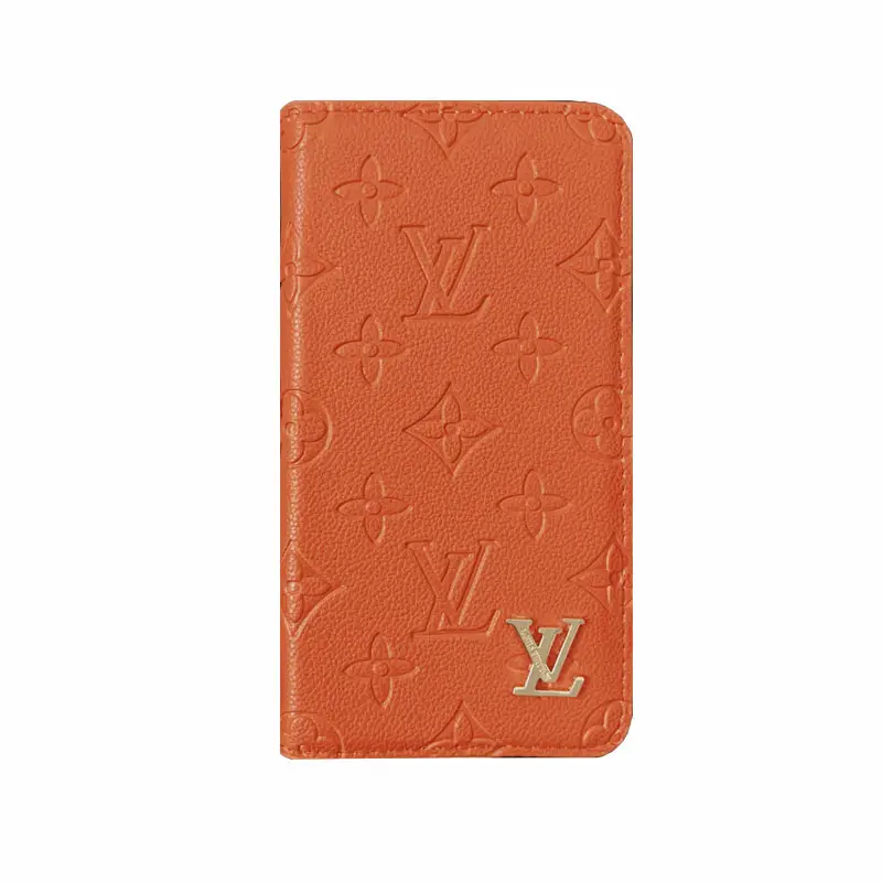 Louis Vuitton Monogram Leather iPhone Wallet Case Magnetic Flip Cover