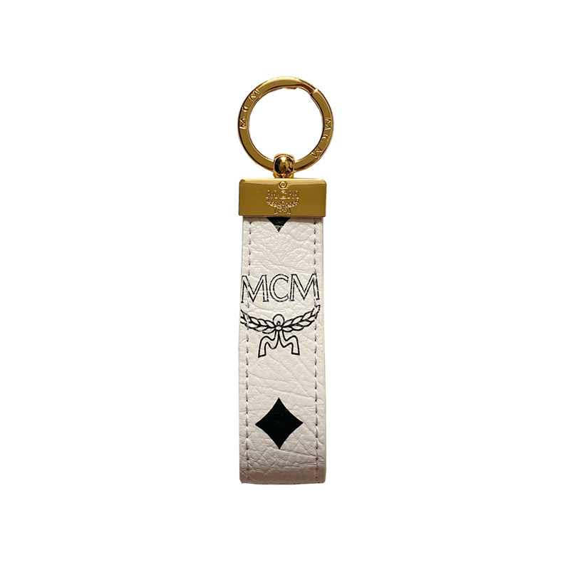 MCM Worldwide Luxury Leather Keychain