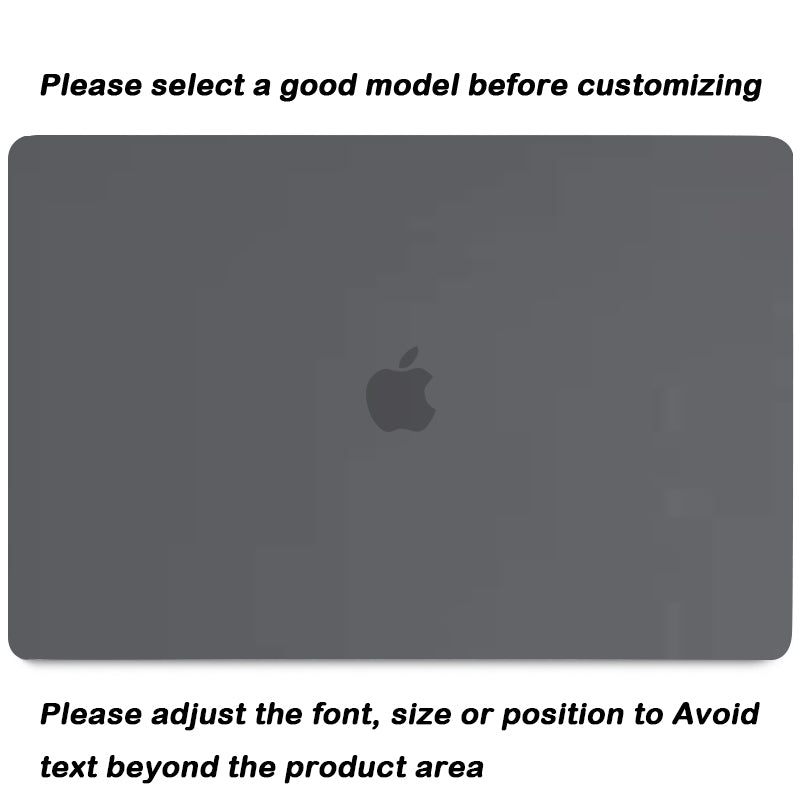 Frosted Grey Macbook case customizable-BELKCASE