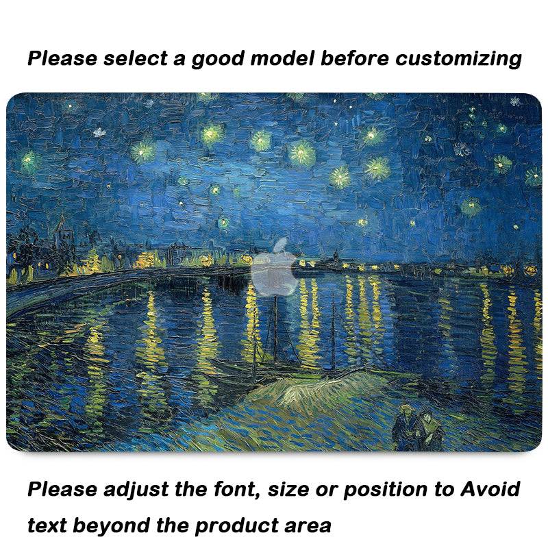 Van Gogh ''Starry Night on the Rhone'' Macbook Case-BELKCASE