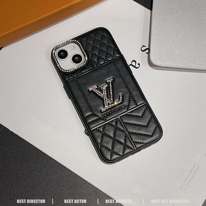 Diamond Elegance Vintage Leather V iPhone Case