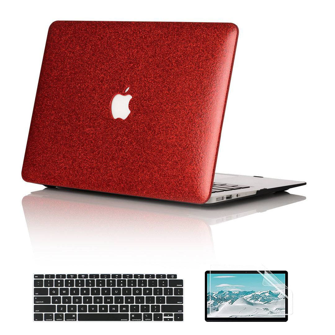 Glitter Red Macbook Case