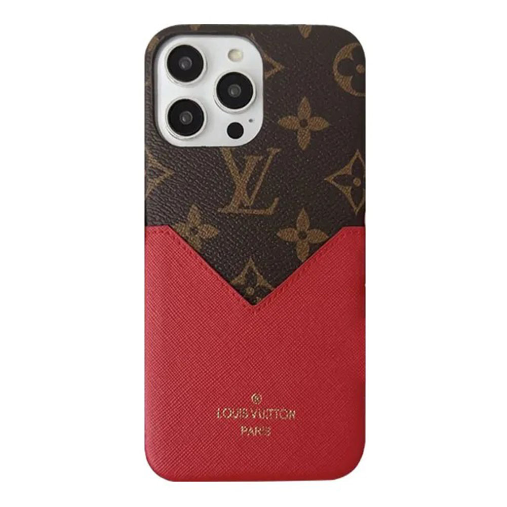 Monogram Leather iPhone Wallet Case 