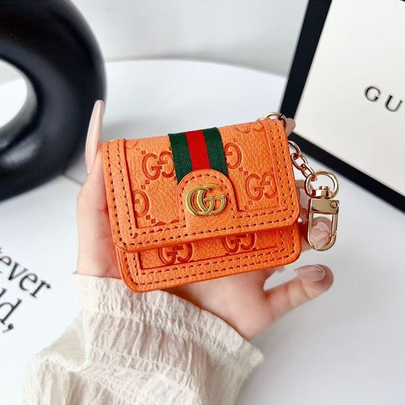 Luxury Leather GG Airpods Case With Crossbody Strap-BELKCASE