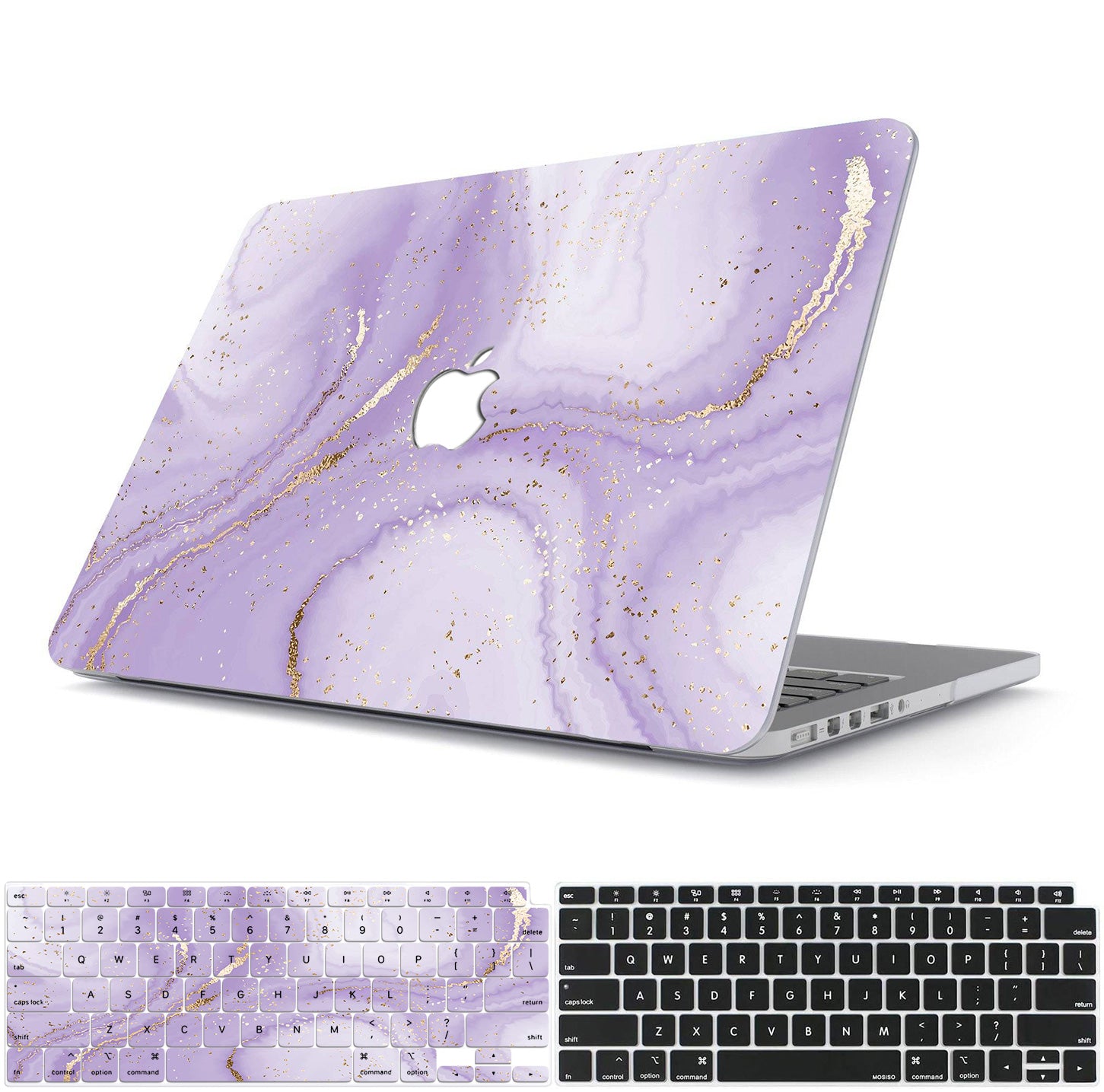 Obsessed with purple jade marble | Macbook case customizable Logo shines through - BELKCASE