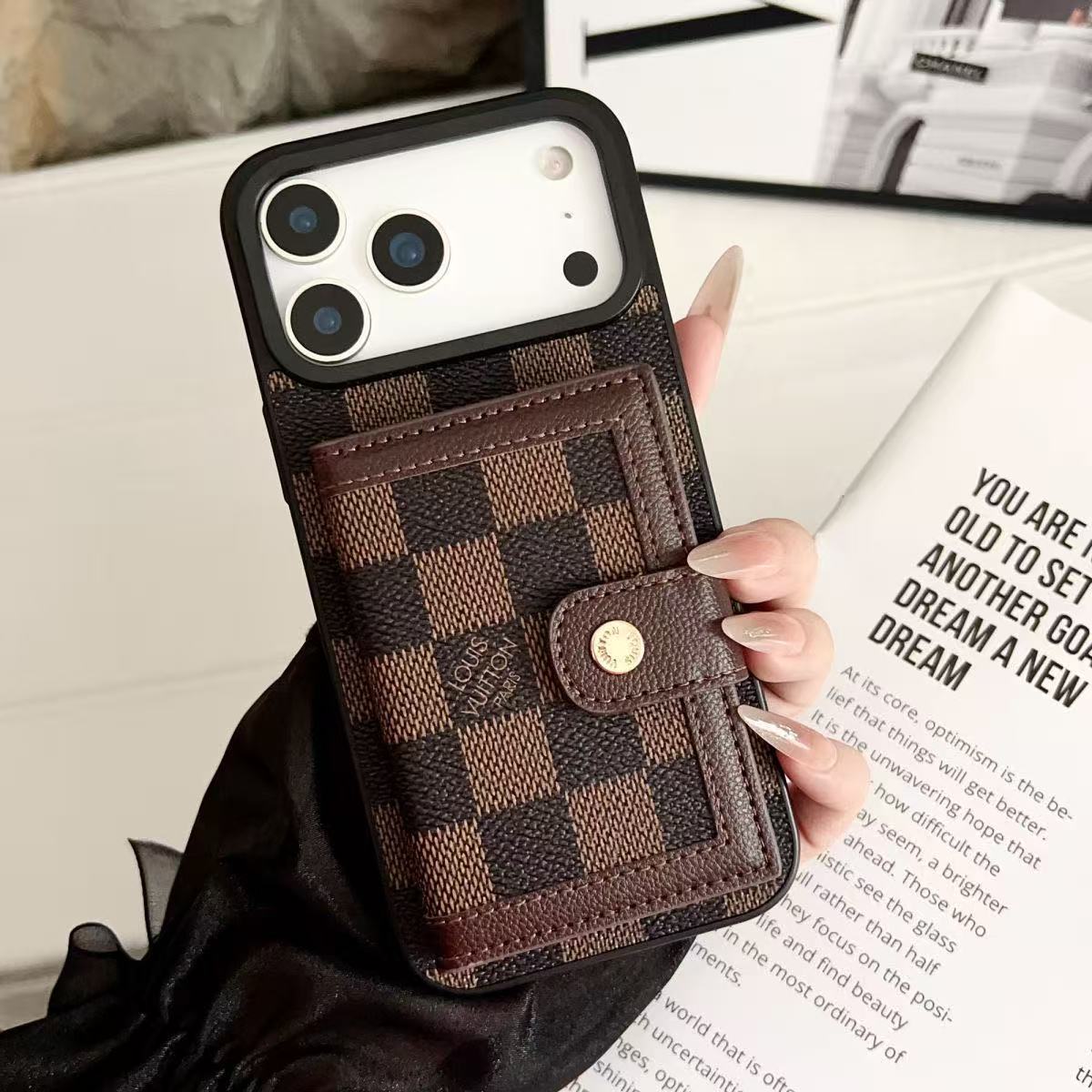 Louis Vuitton,Gucci Monogram Leather iPhone Wallet Case