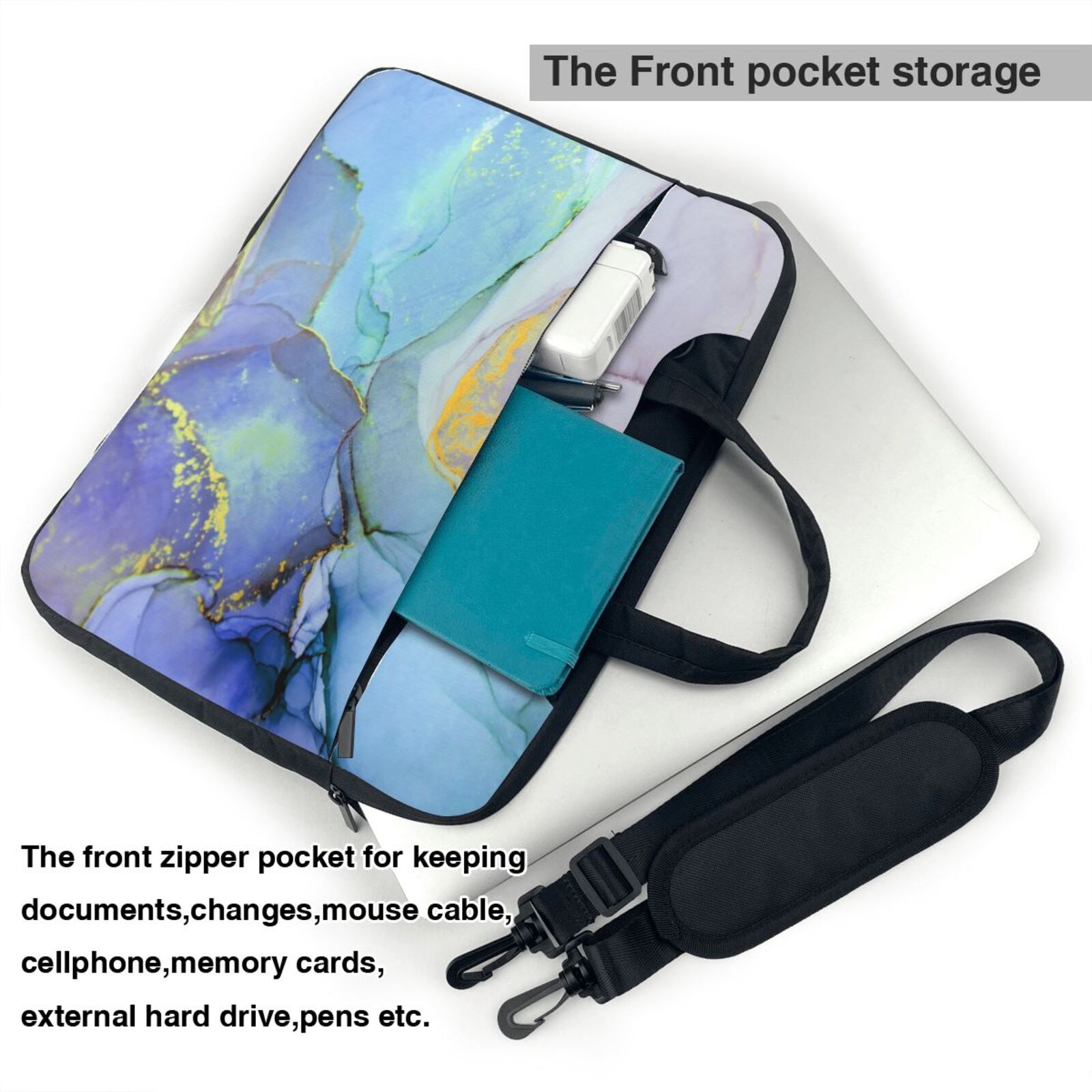 Laptop Bag Crossbody Shoulder- Jadeite