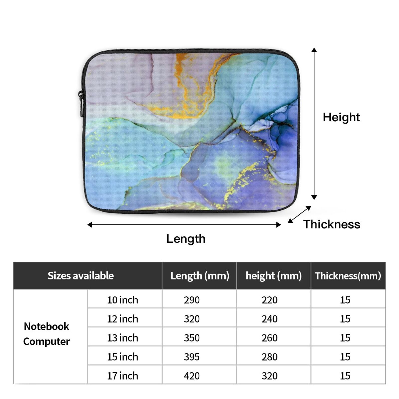 Portable Laptop Sleeve-Jadeite 