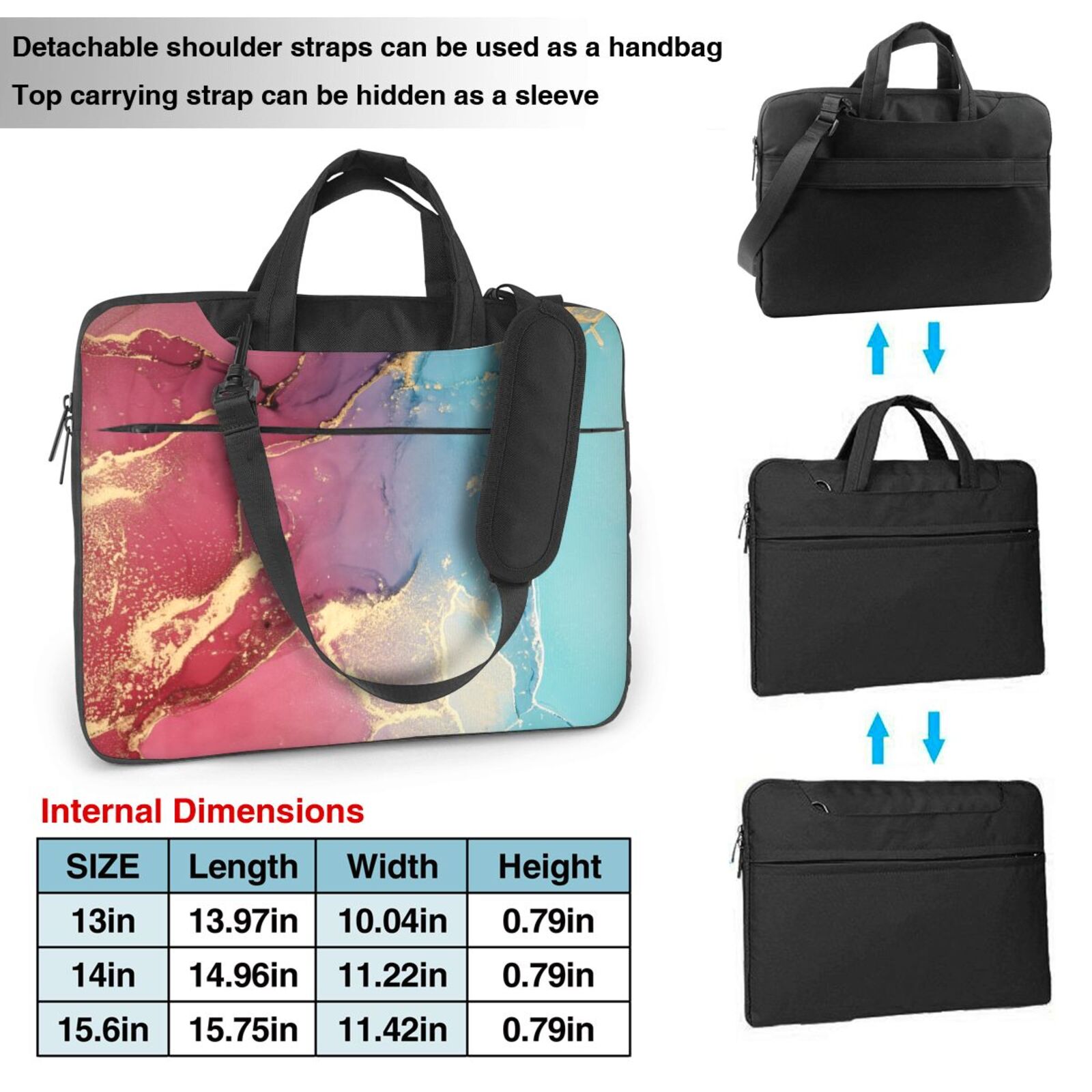 Laptop Bag Crossbody Shoulder- Drifting Coast