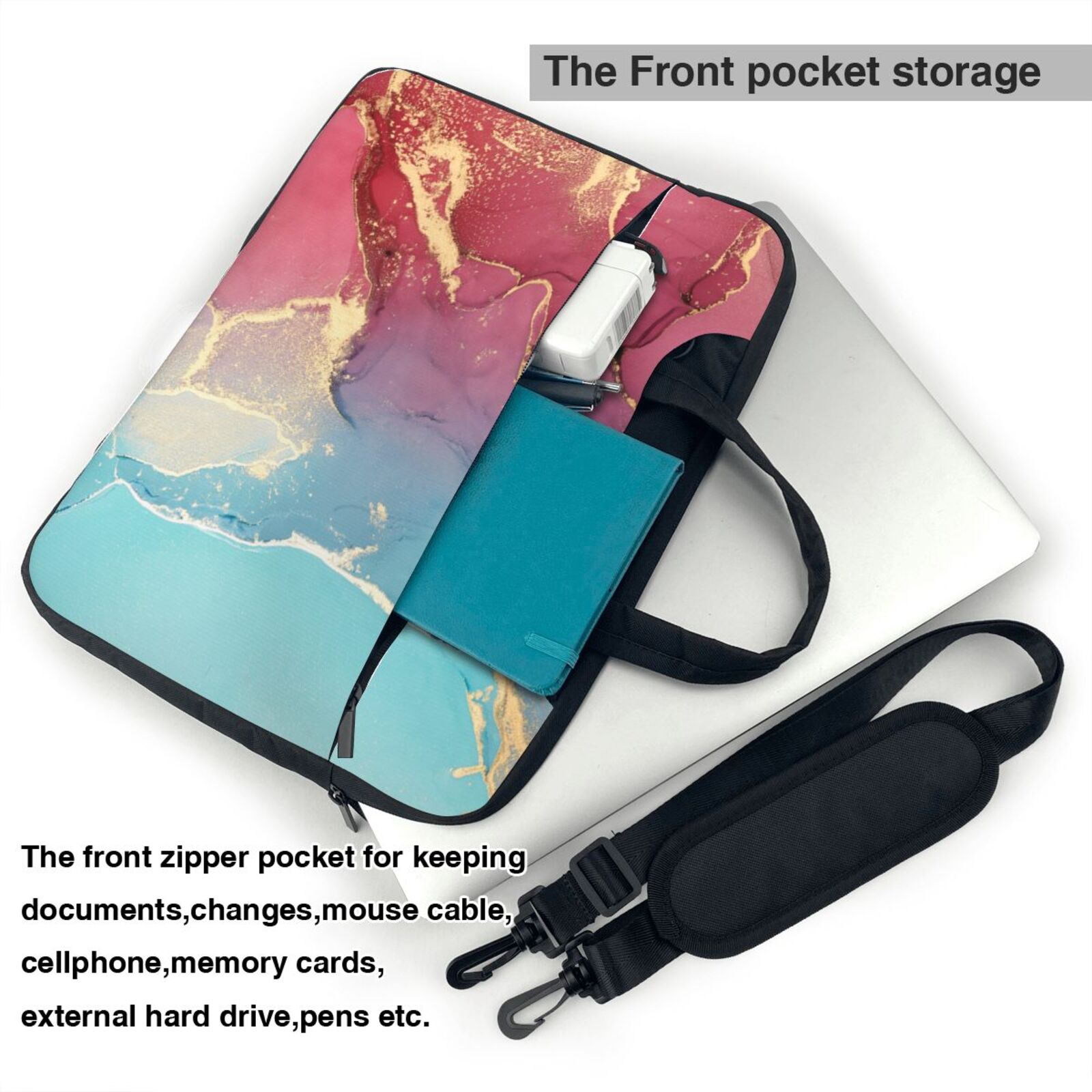 Laptop Bag Crossbody Shoulder- Drifting Coast