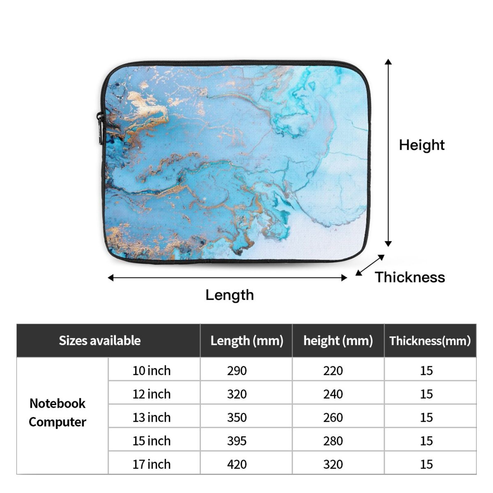 Portable Laptop Sleeve-In The Ocean