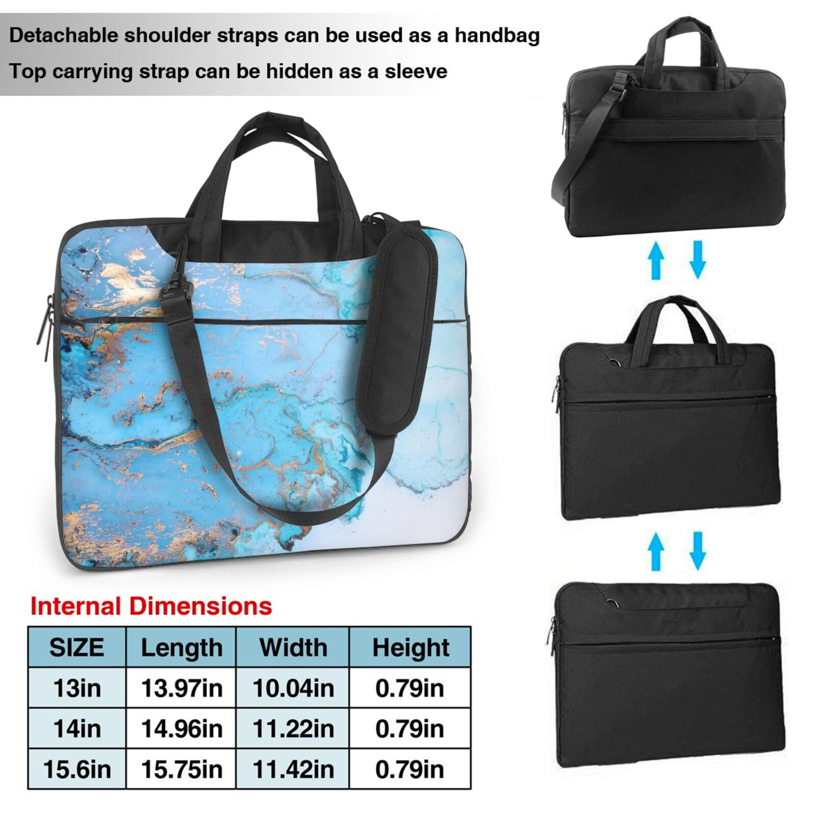 Laptop Bag Crossbody Shoulder- In The Ocean