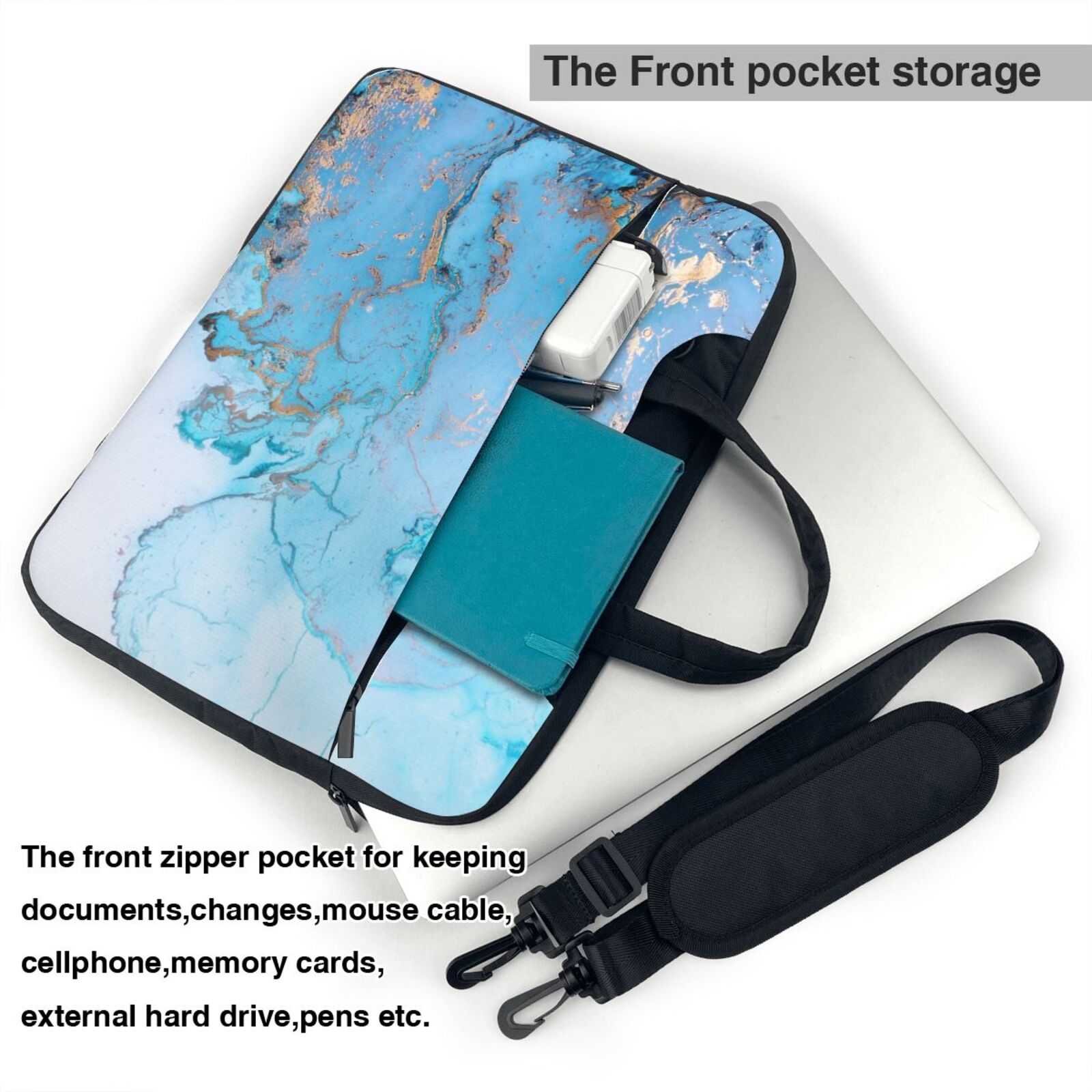 Laptop Bag Crossbody Shoulder- In The Ocean