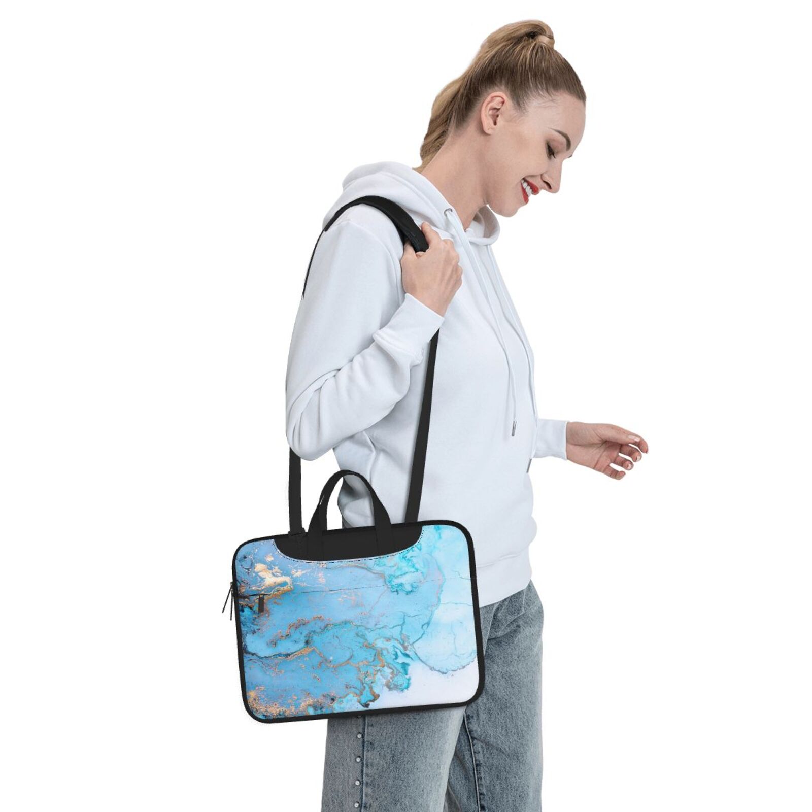 Laptop Bag Crossbody Shoulder- In The Ocean
