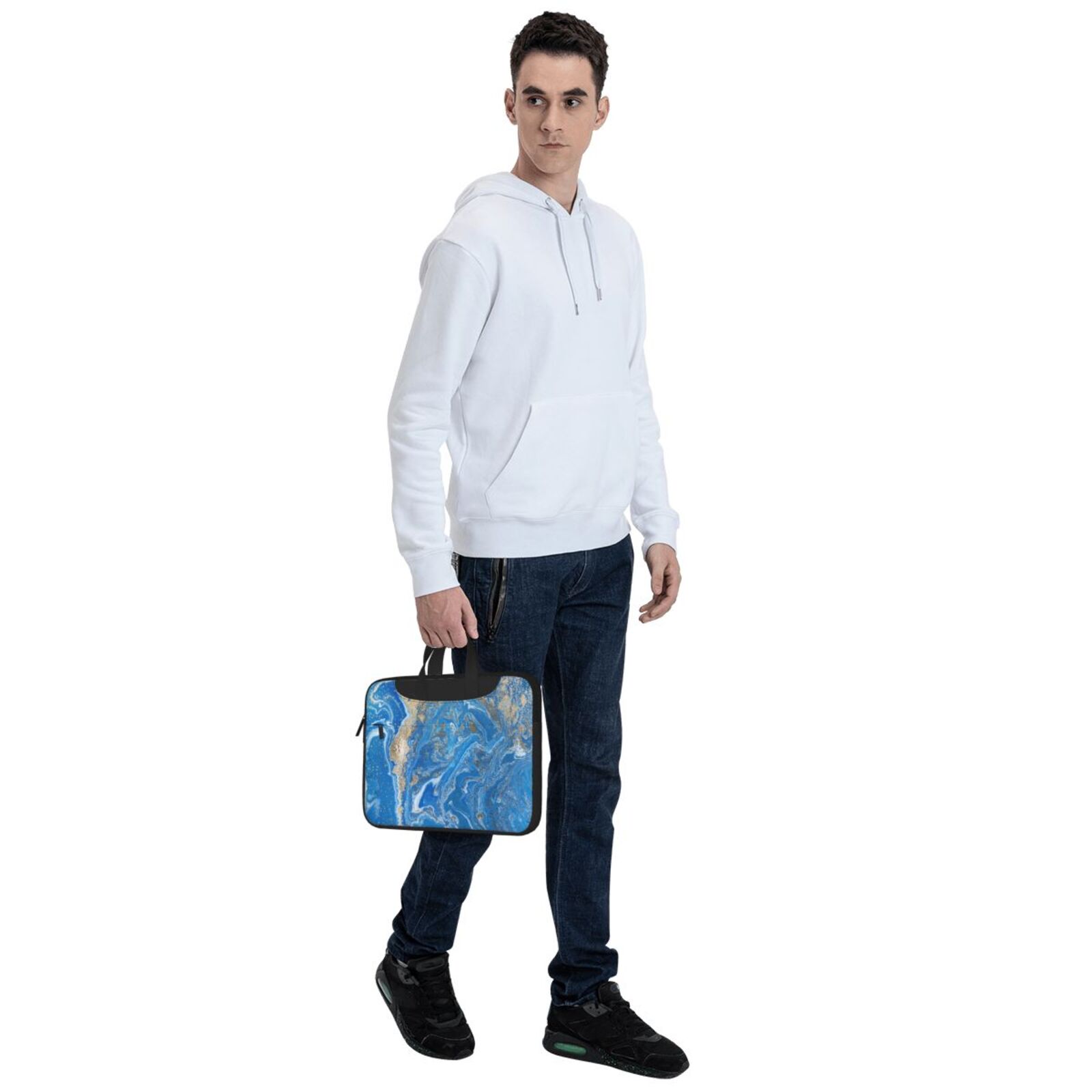 Laptop Bag Crossbody Shoulder- Blue River