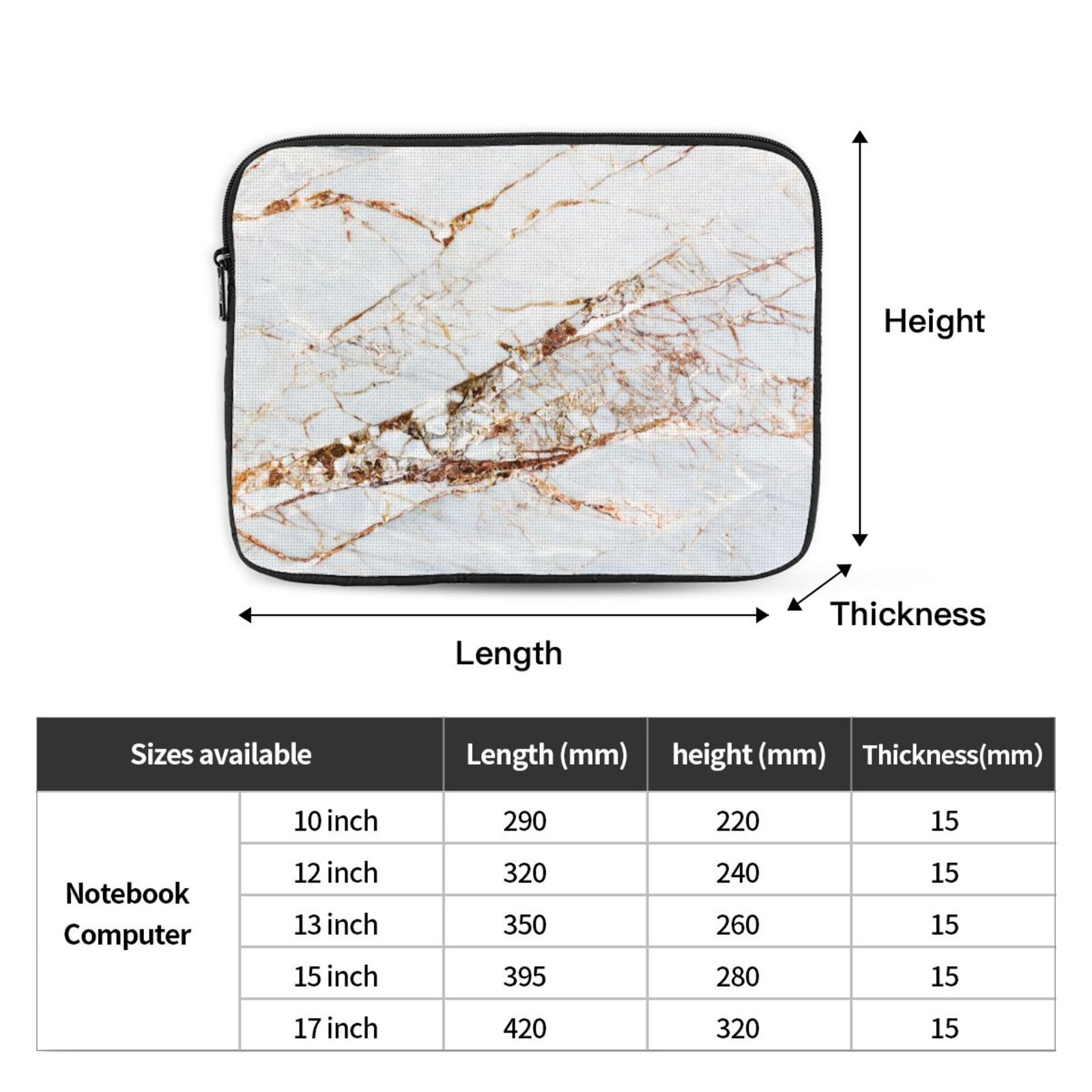 Portable Laptop Sleeve-Golden shock