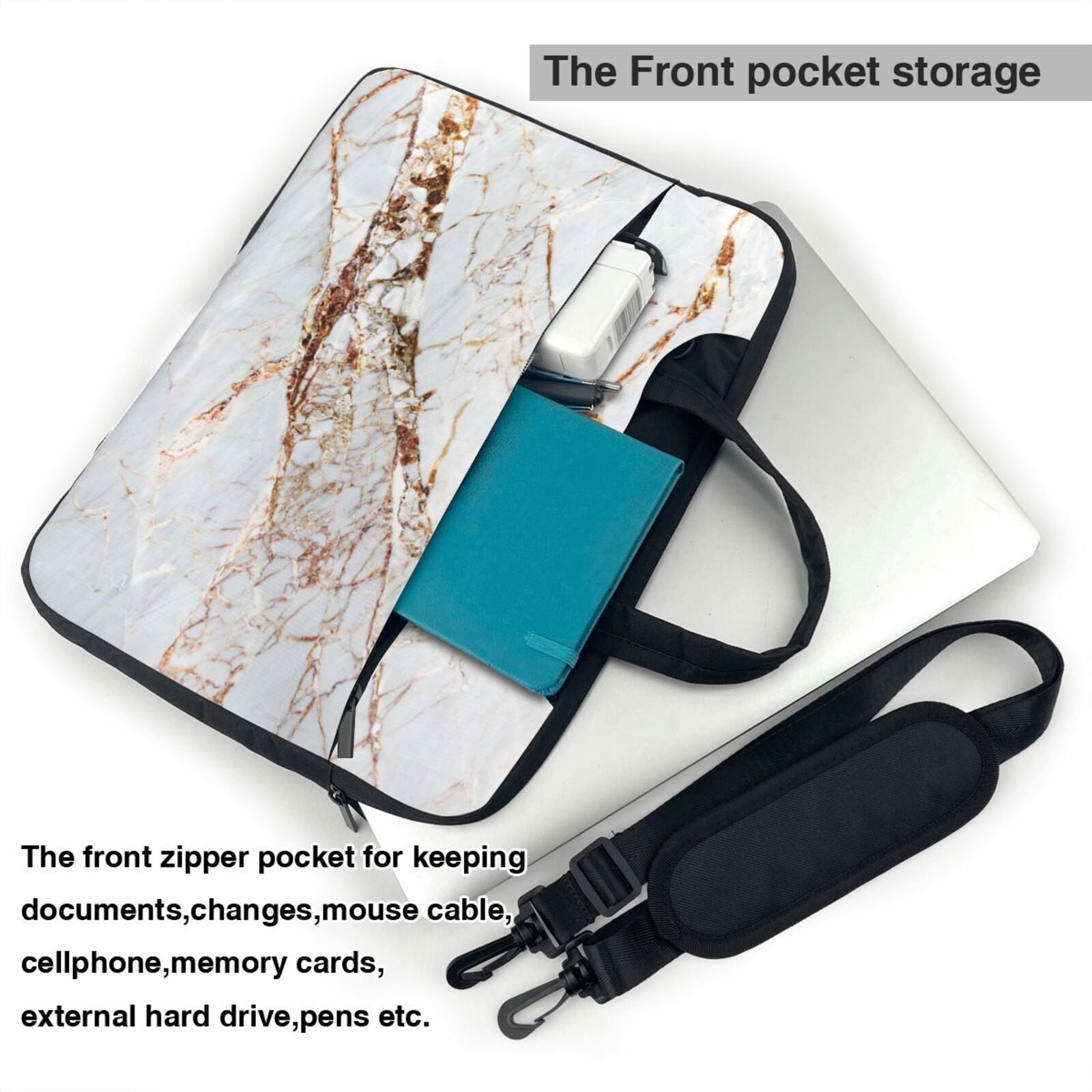 Laptop Bag Crossbody Shoulder- Golden shock