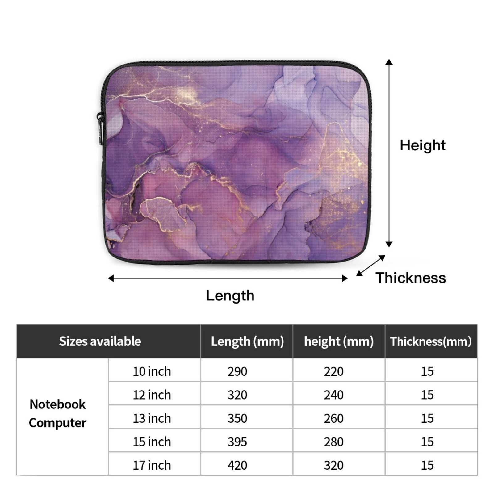 Portable Laptop Sleeve-Mist