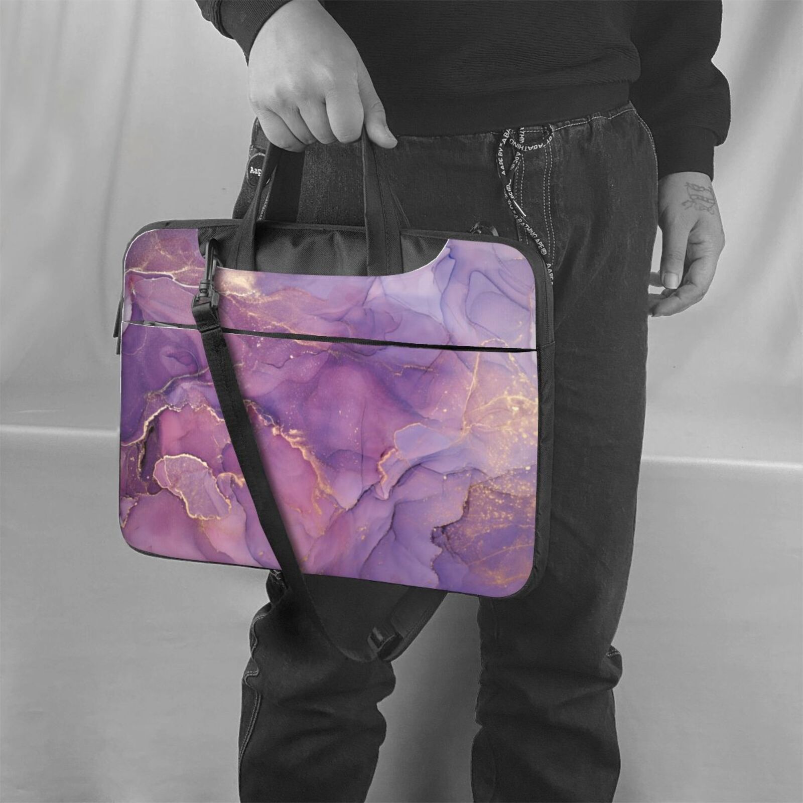 Laptop Bag Crossbody Shoulder- Mist