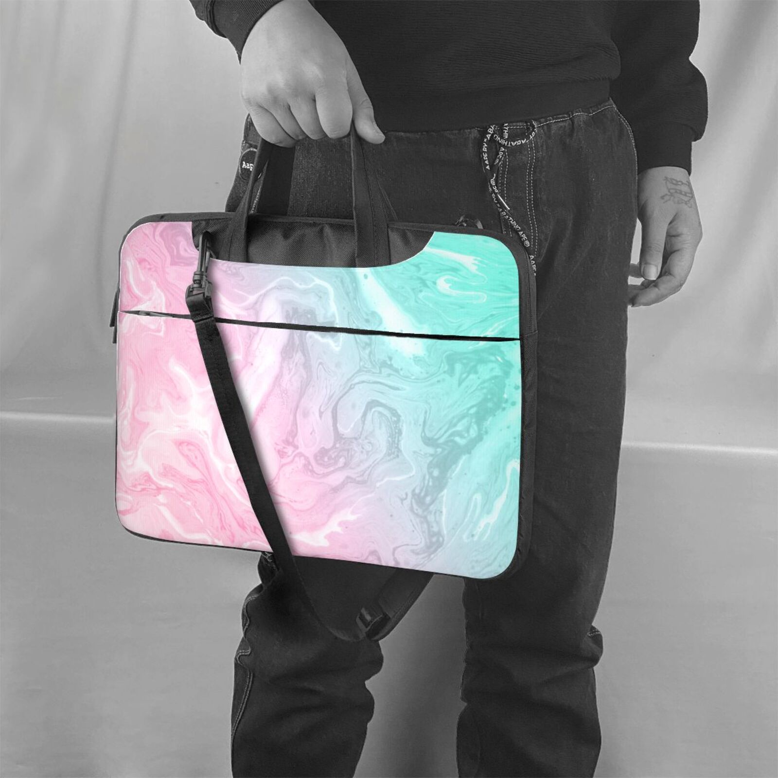 Laptop Bag Crossbody Shoulder- Ecstasy Rainbow