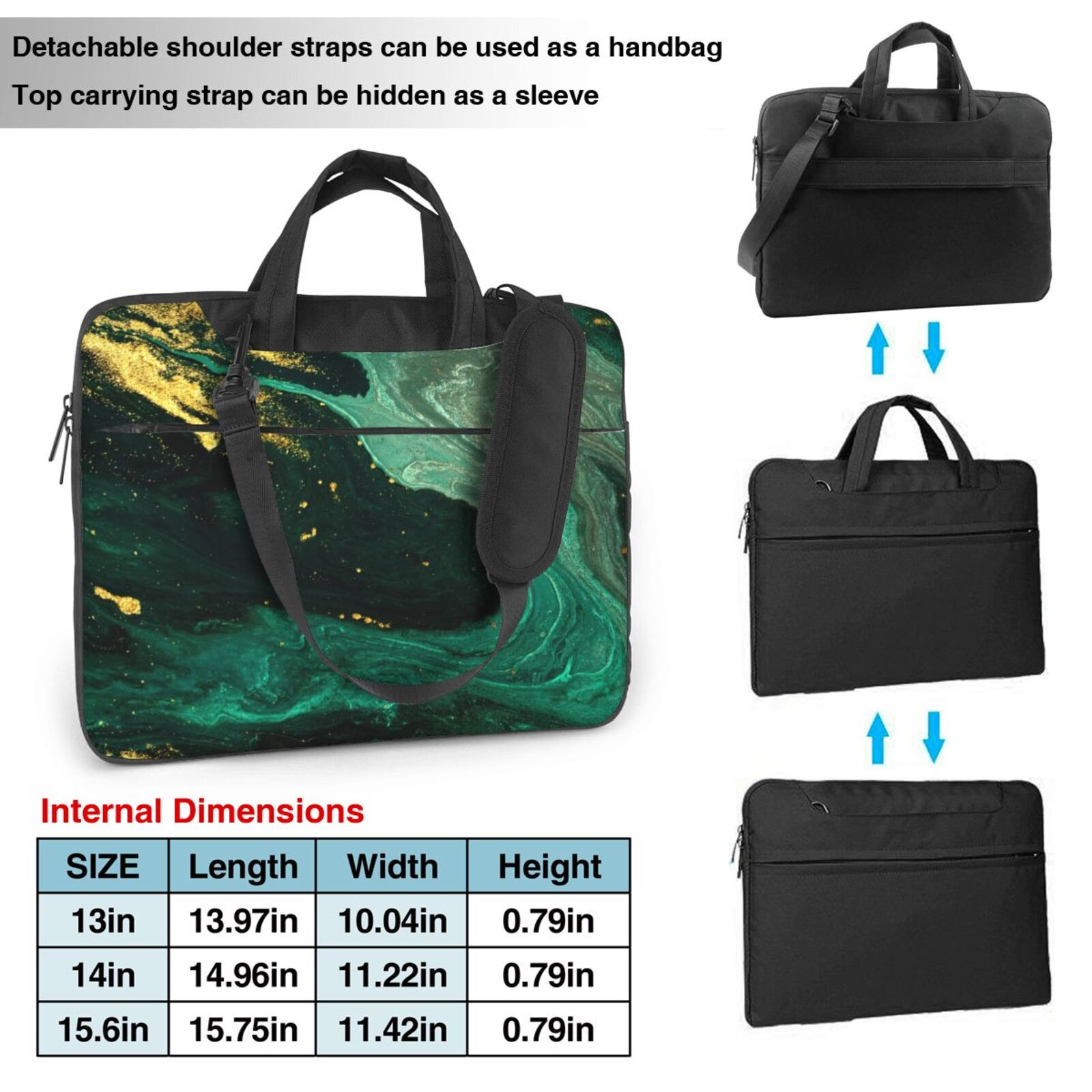 Laptop Bag Crossbody Shoulder- Enamored