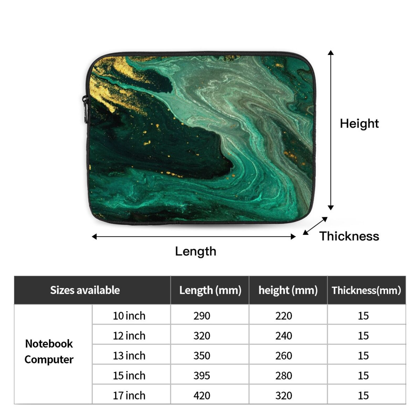 Portable Laptop Sleeve-Enamored