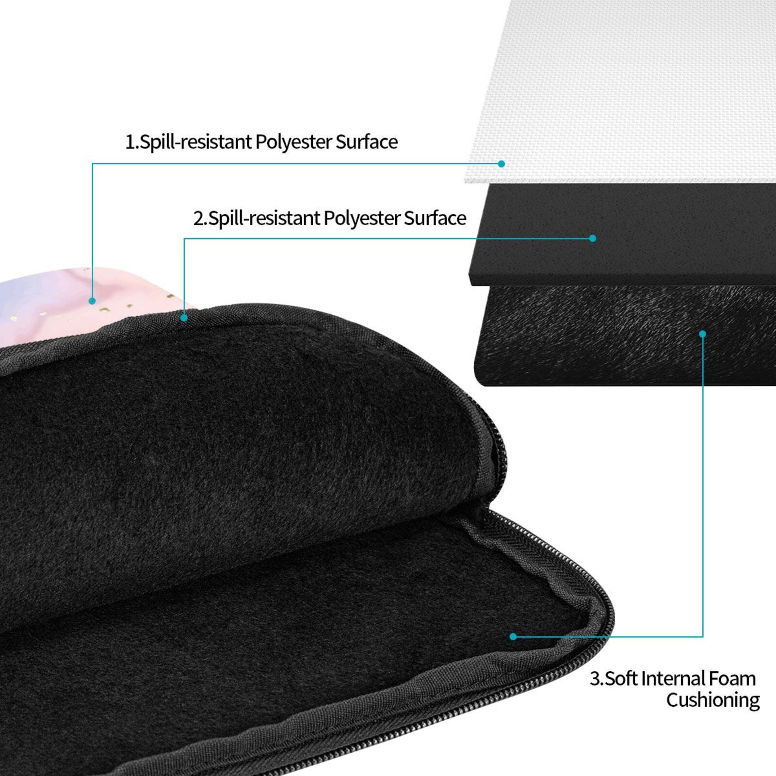 Portable Laptop Sleeve-Cappuccino 