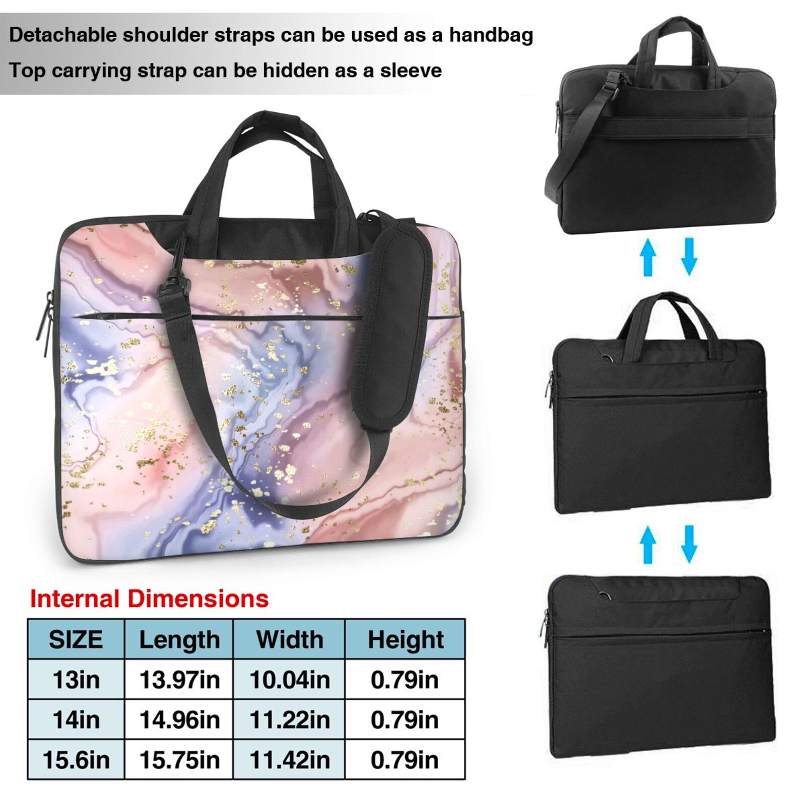 Laptop Bag Crossbody Shoulder- Cappuccino 