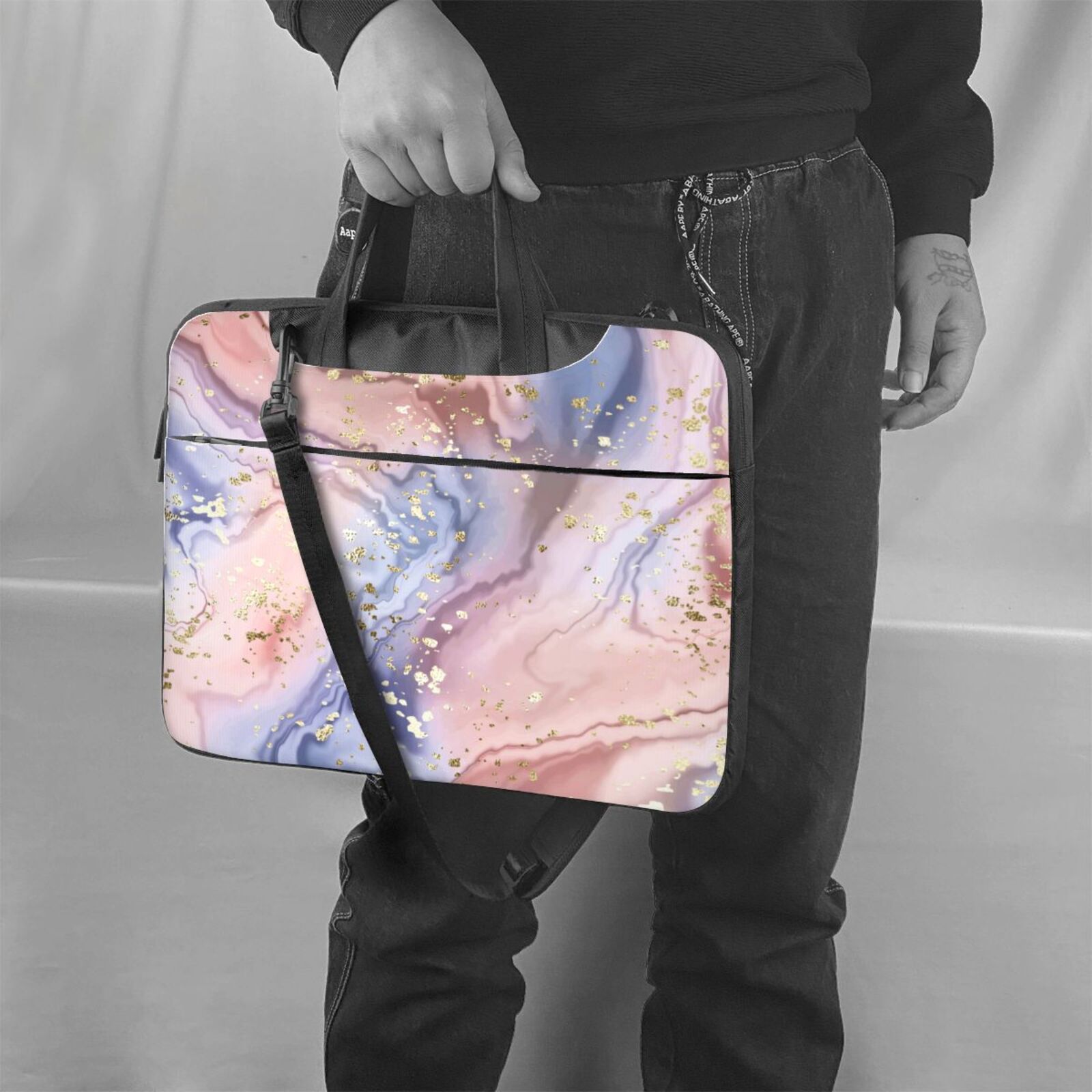 Laptop Bag Crossbody Shoulder- Cappuccino 