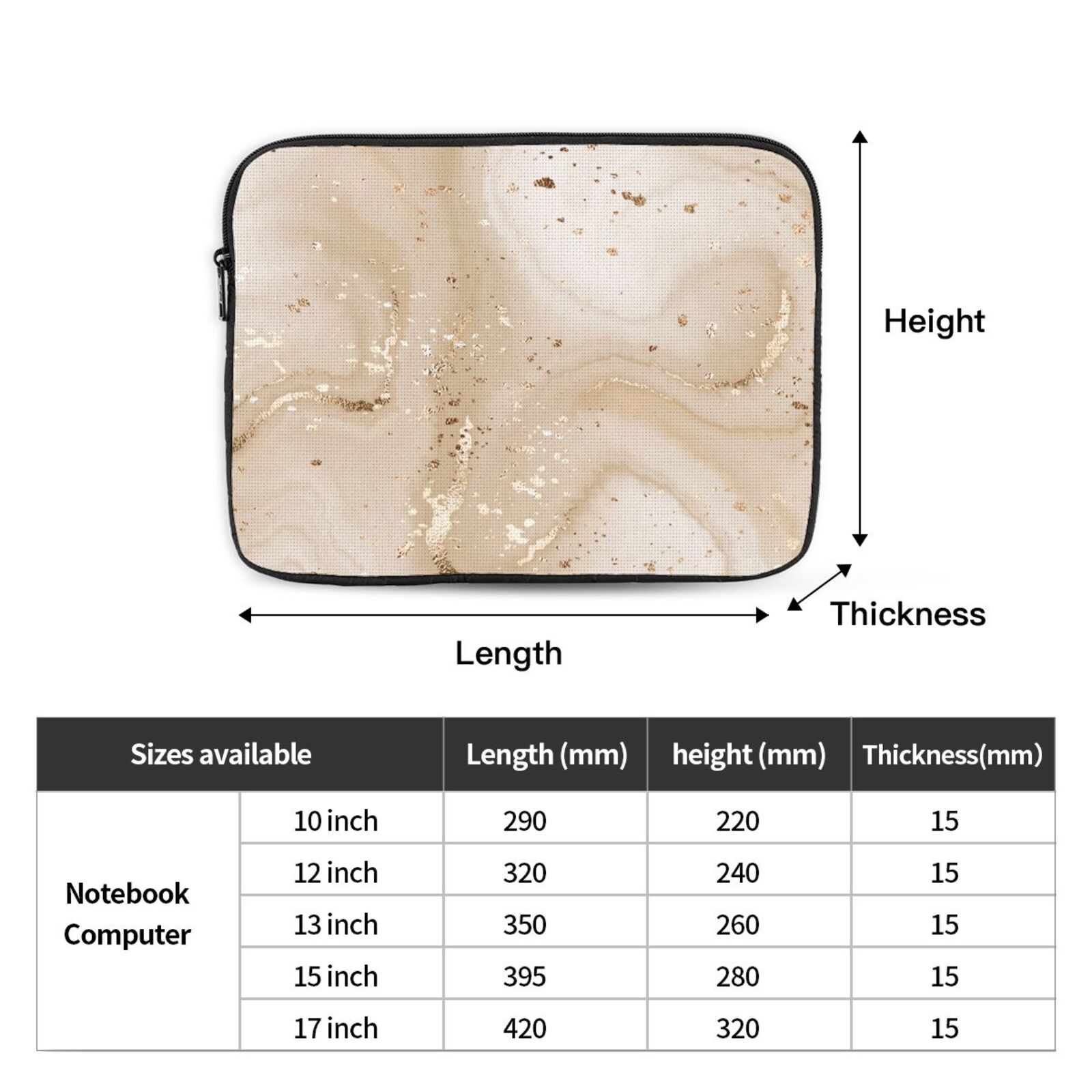 Portable Laptop Sleeve-Paris By Night