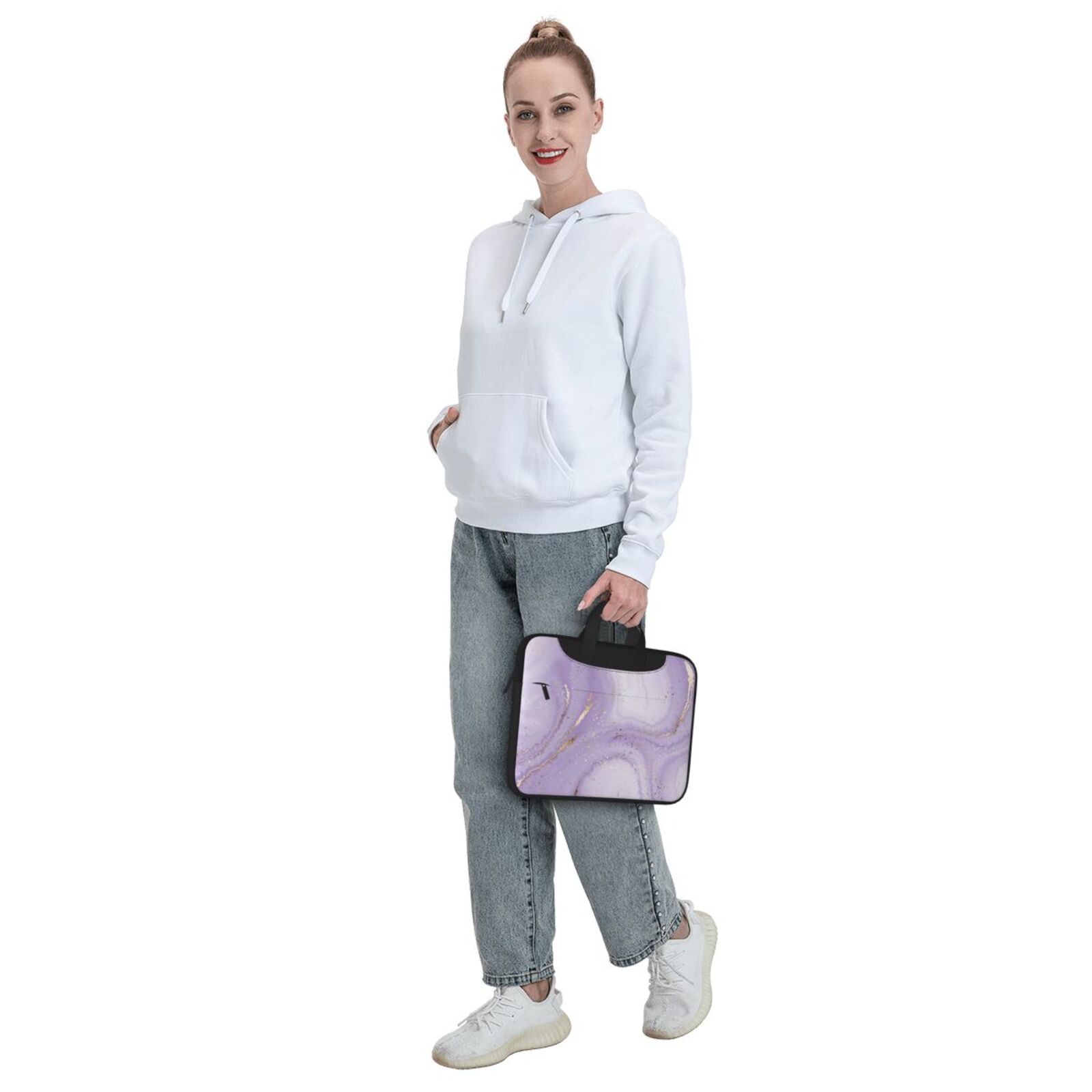 Laptop Bag Crossbody Shoulder- Purple Jade