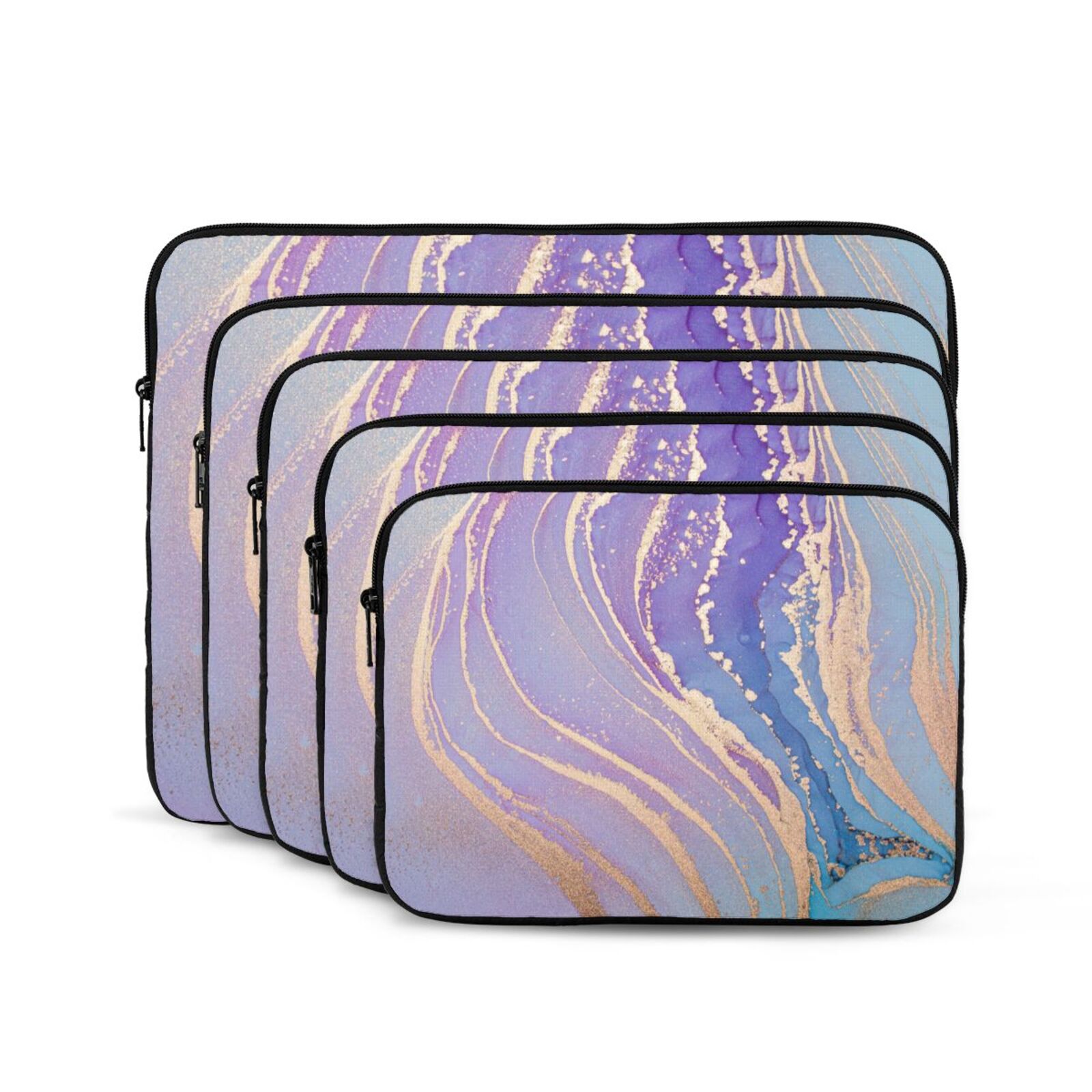 Portable Laptop Sleeve-Golden Border 