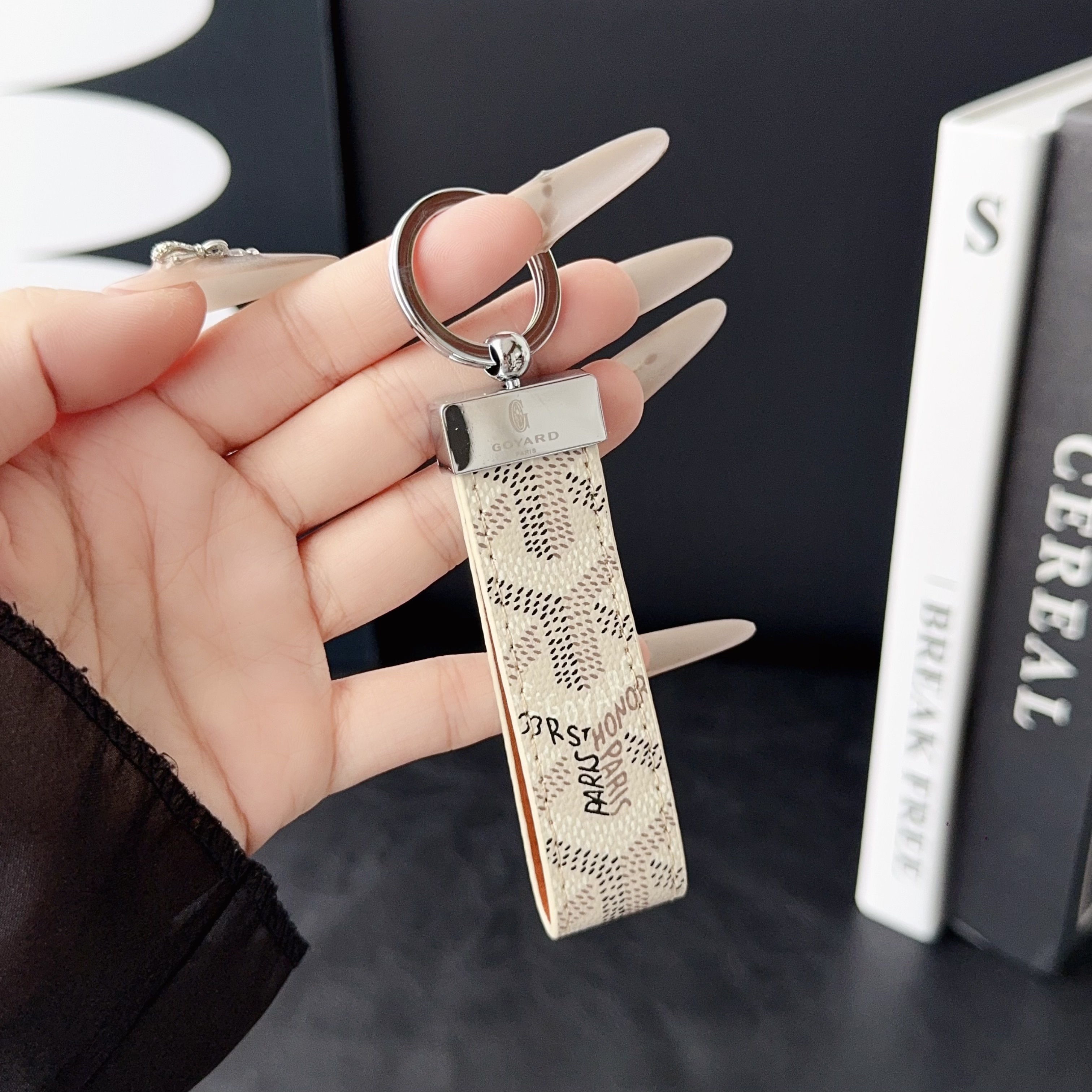 Goyard Luxury Leather Keychain