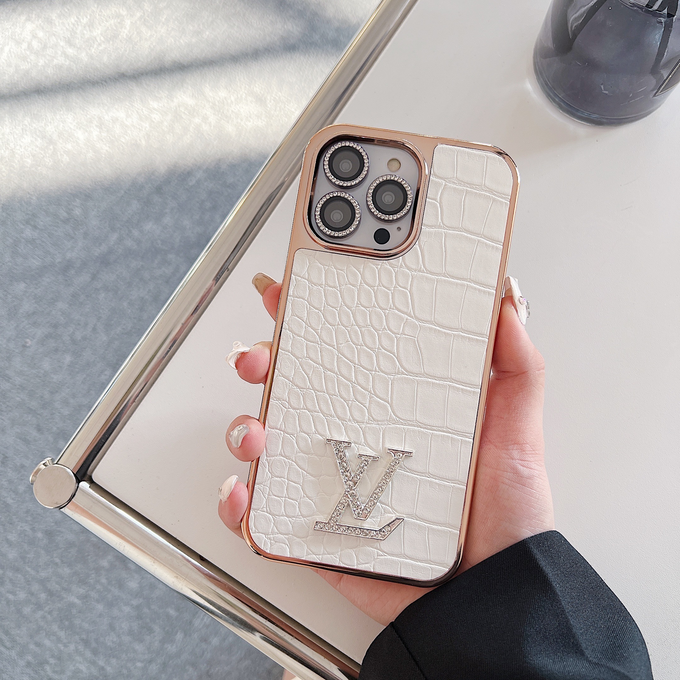 Louis Vuitton Crocodile Leather iPhone Case