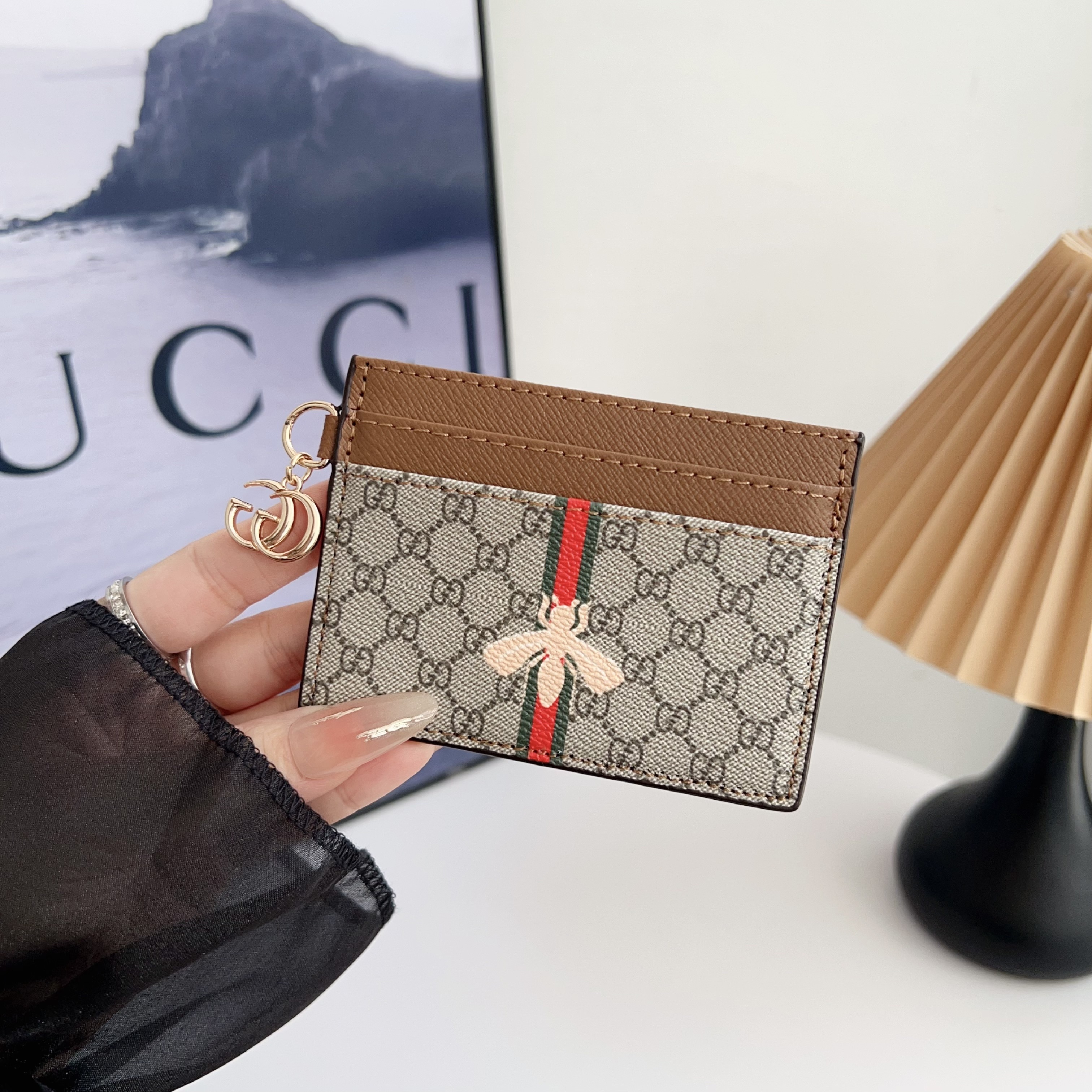 Gucci Leather Wallet Card Holder