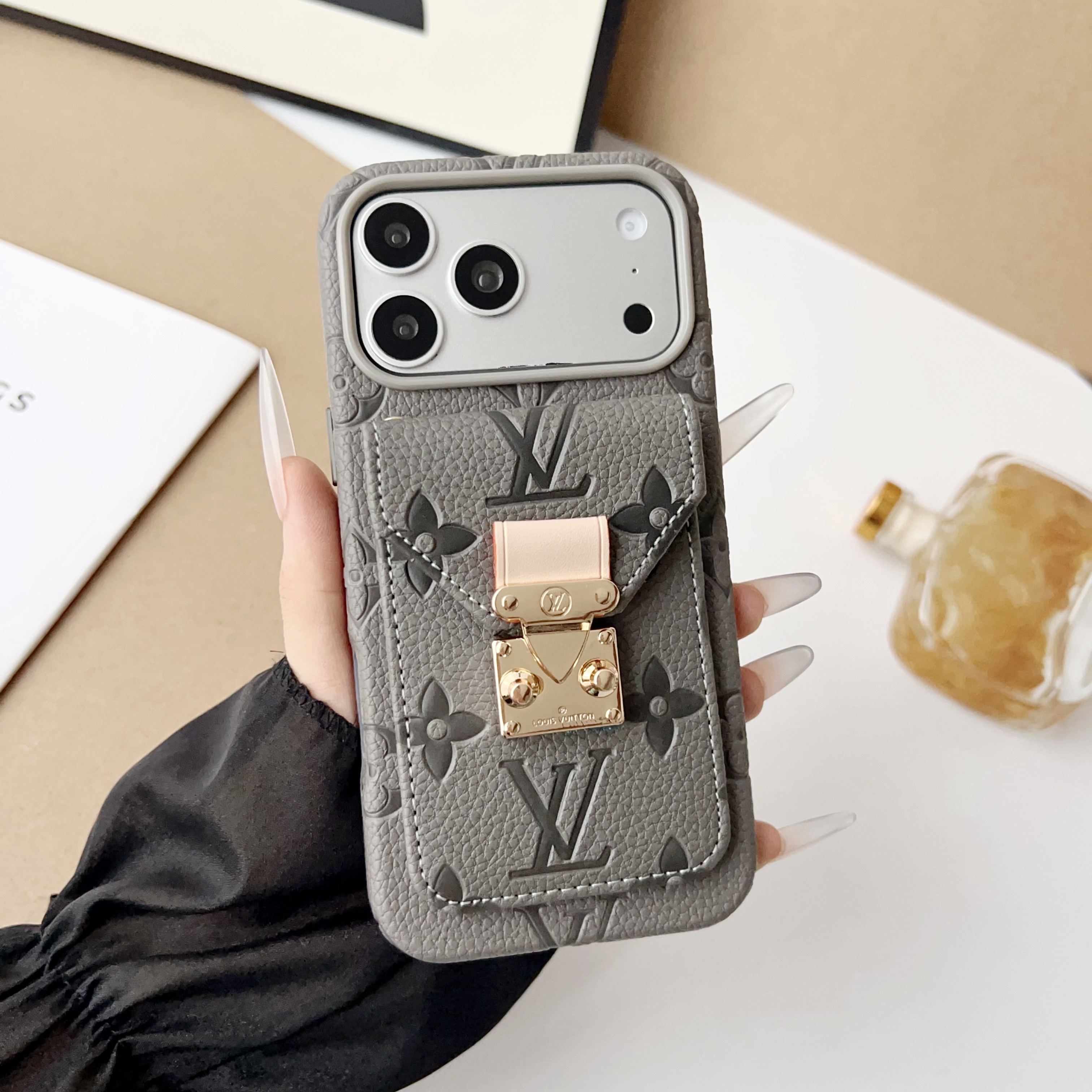 Gucci Leather iPhone Wallet Case With Crossbody Strap/Without Crossbody Strap