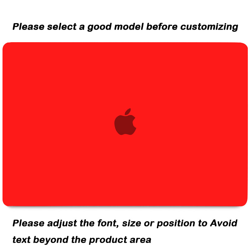 Frosted Red | Macbook case customizable-BELKCASE