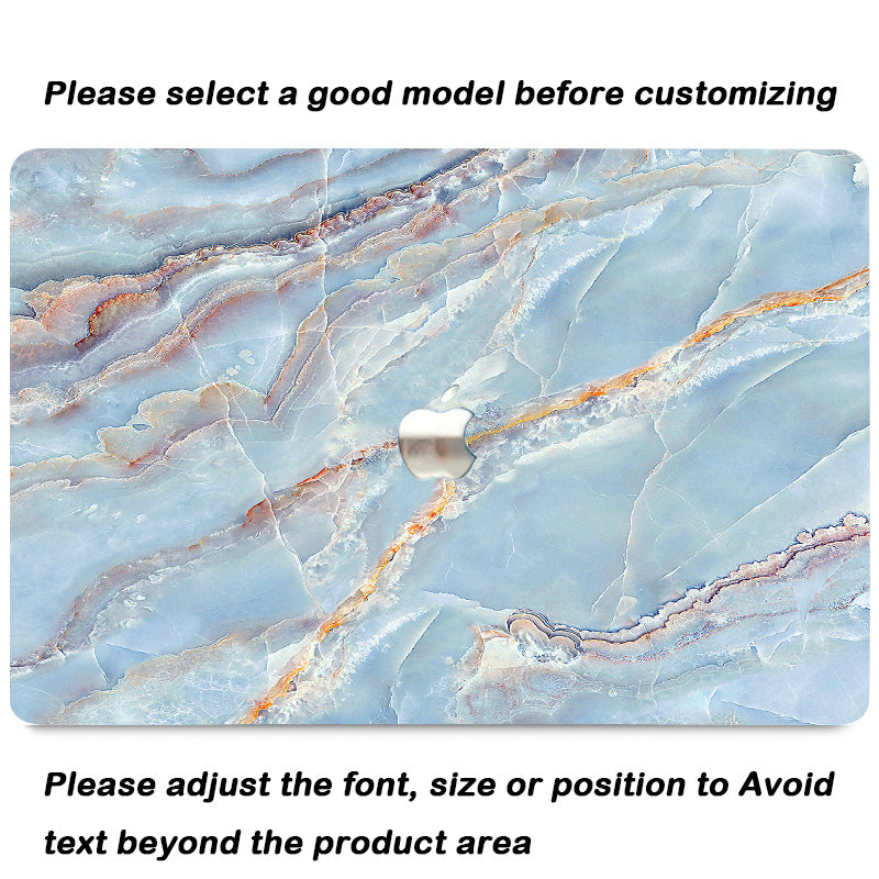 Love In Light Blue Macbook Case-BELKCASE