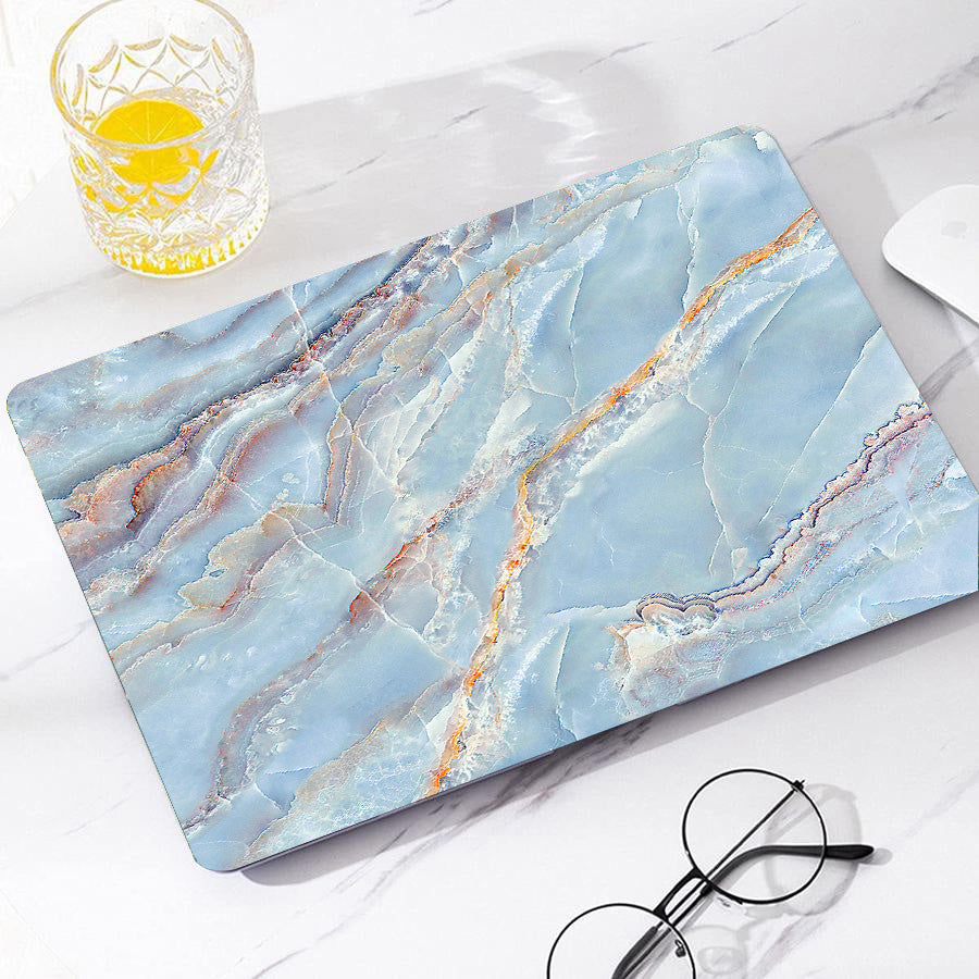 Love In Light Blue Macbook Case-BELKCASE