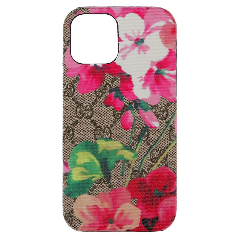 Gucci Flowers Leather iPhone Case