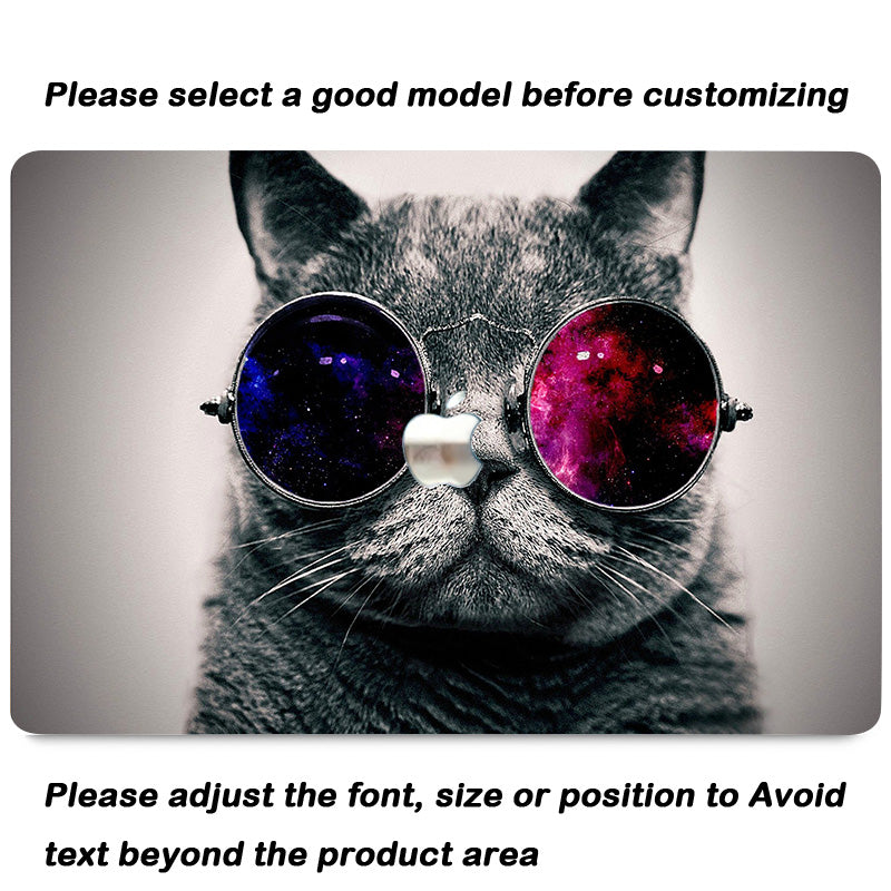 Cool Face Cat Macbook Case-BELKCASE