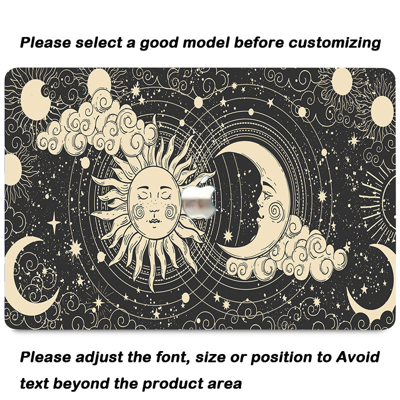Sun And Moon God Macbook Case-BELKCASE