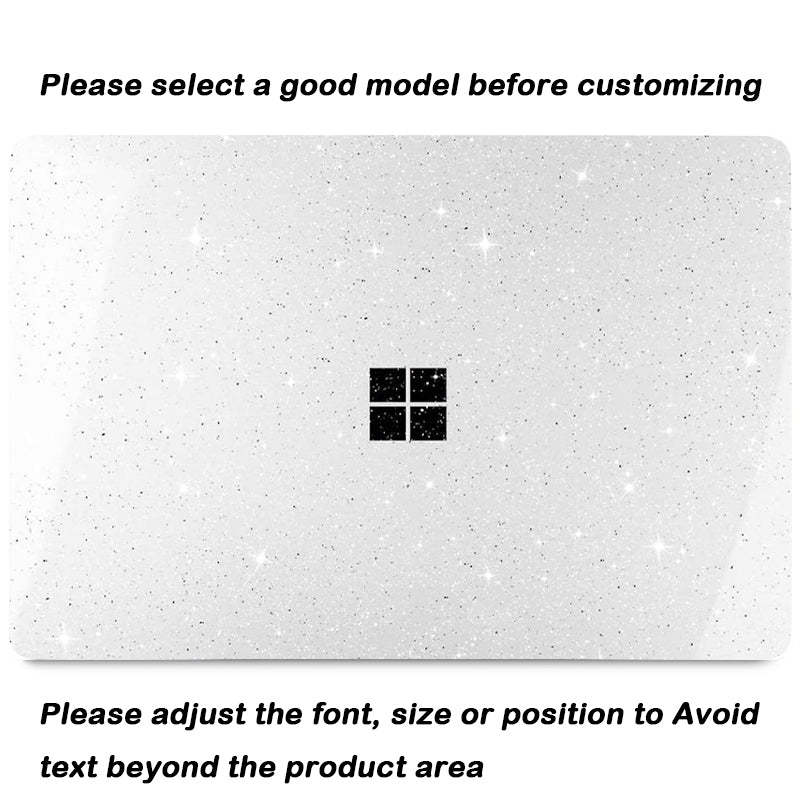 Transparent Glitter Microsoft Surface Laptop Case-BELKCASE